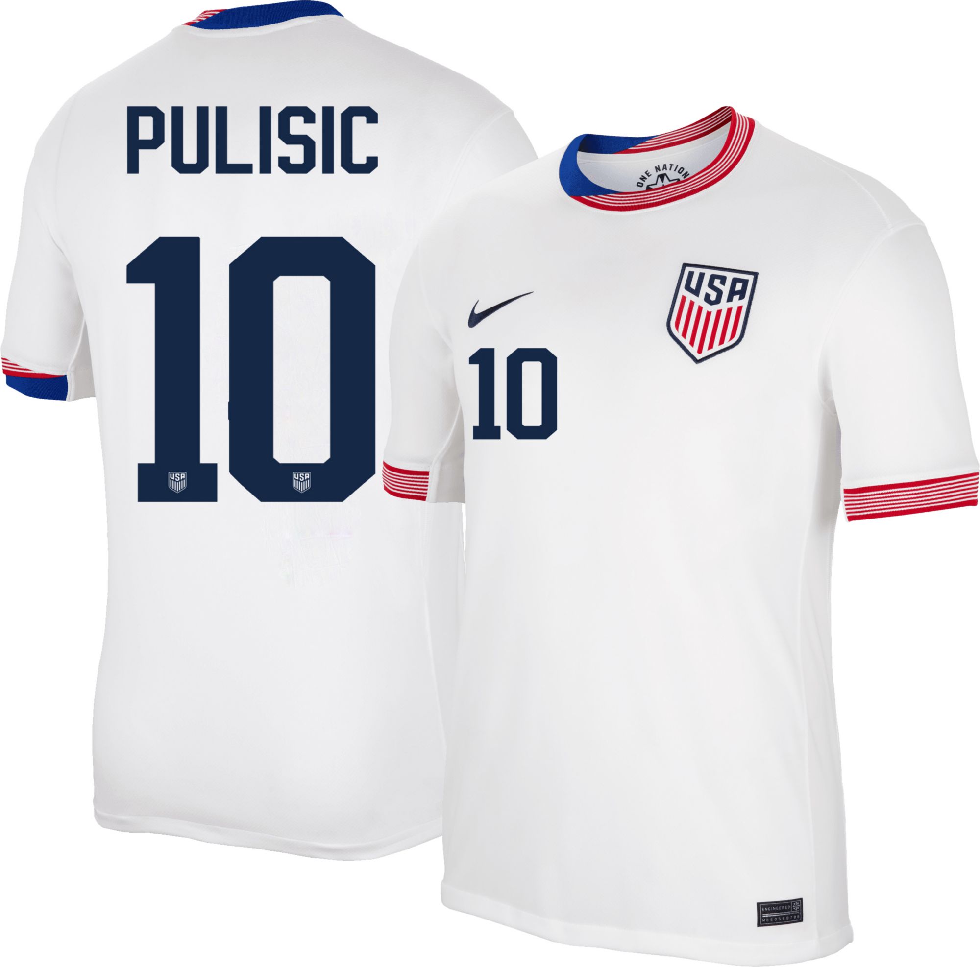 Nike Adult USMNT Christian Pulisic #10 2024 Home Replica Jersey product image