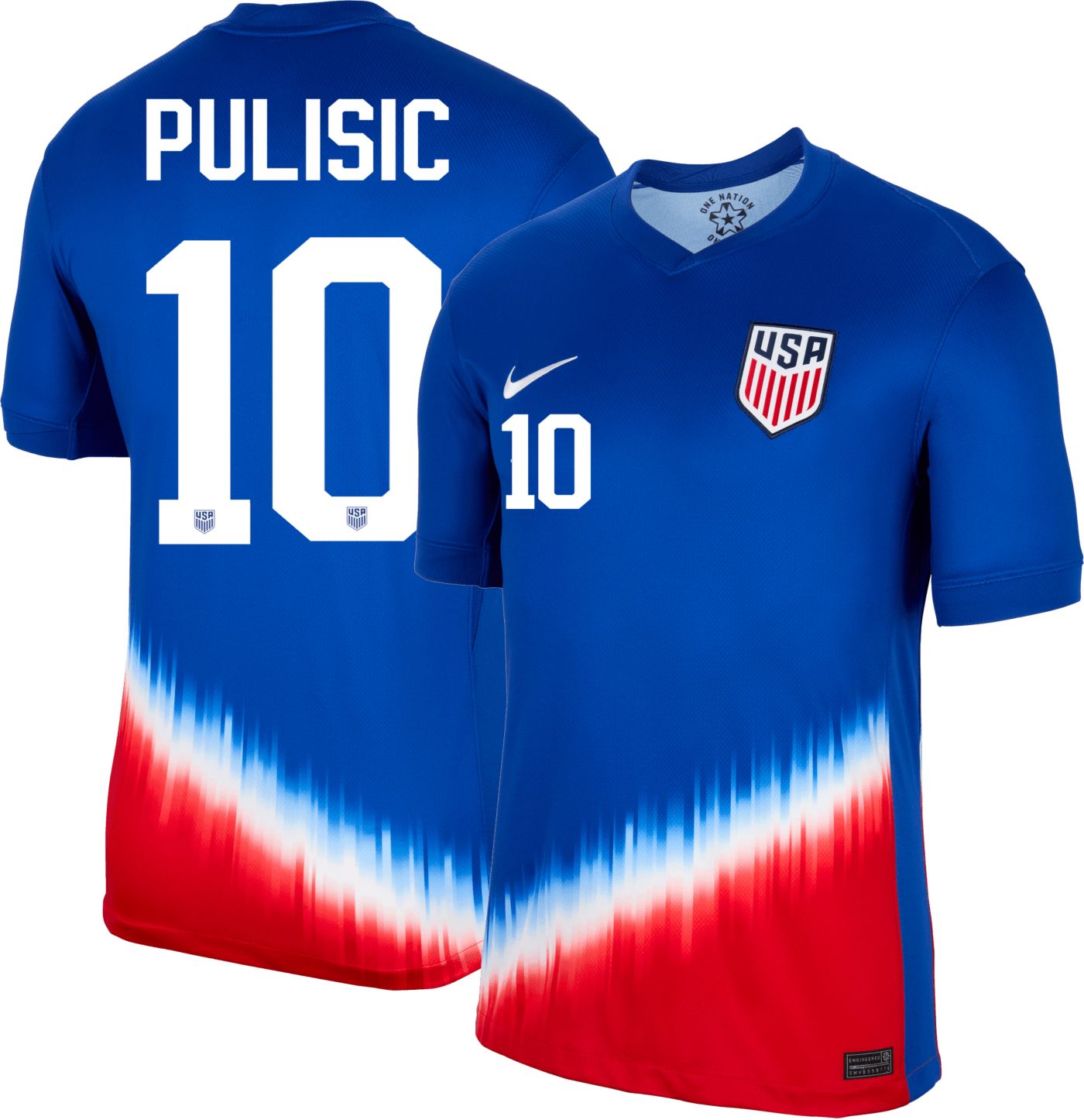 Nike USMNT '22 Christian Pulisic deals #10 Home Fan Jersey Size XXL