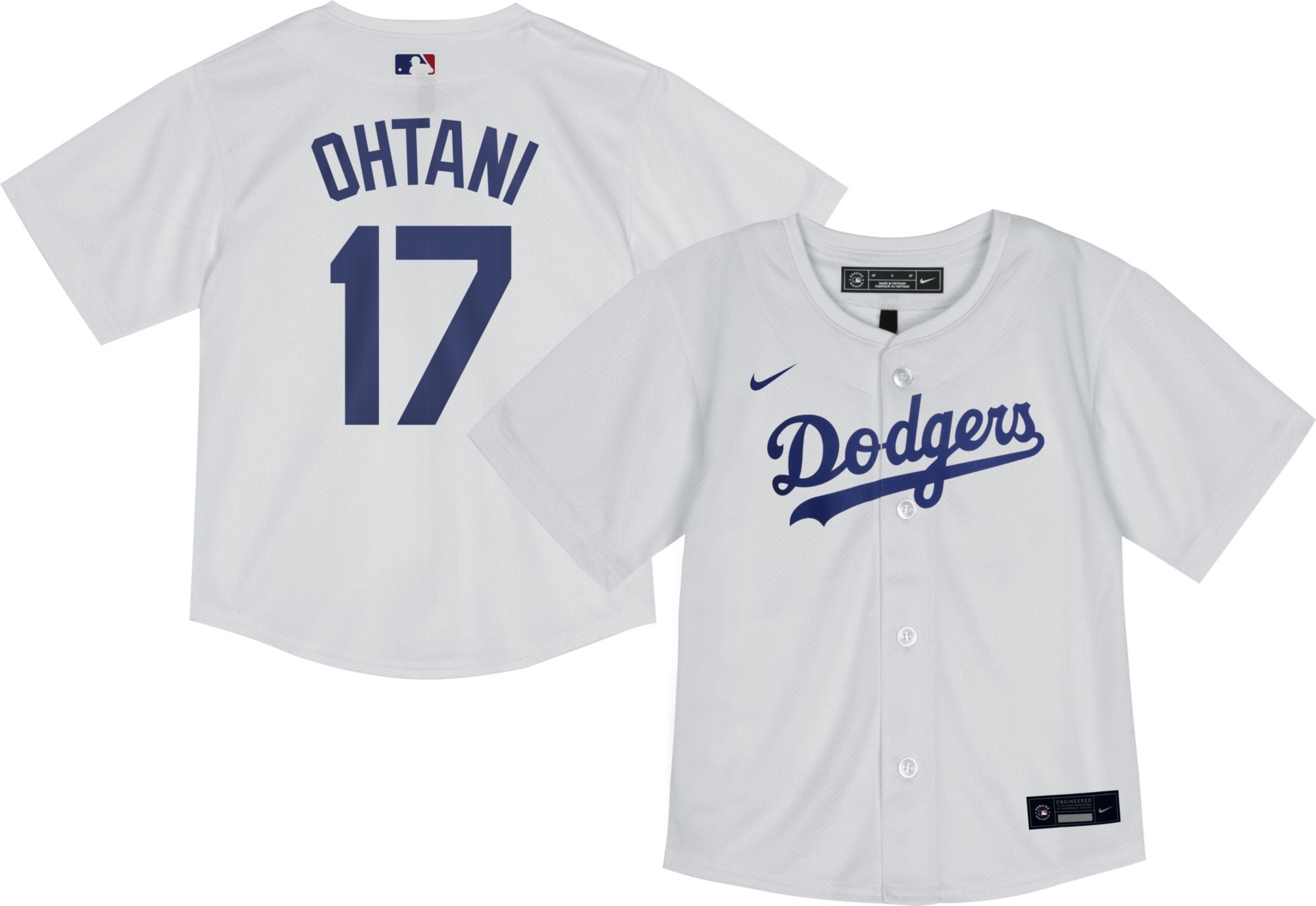 Nike Toddler Los Angeles Dodgers Shohei Ohtanil #17 White Game Jersey product image