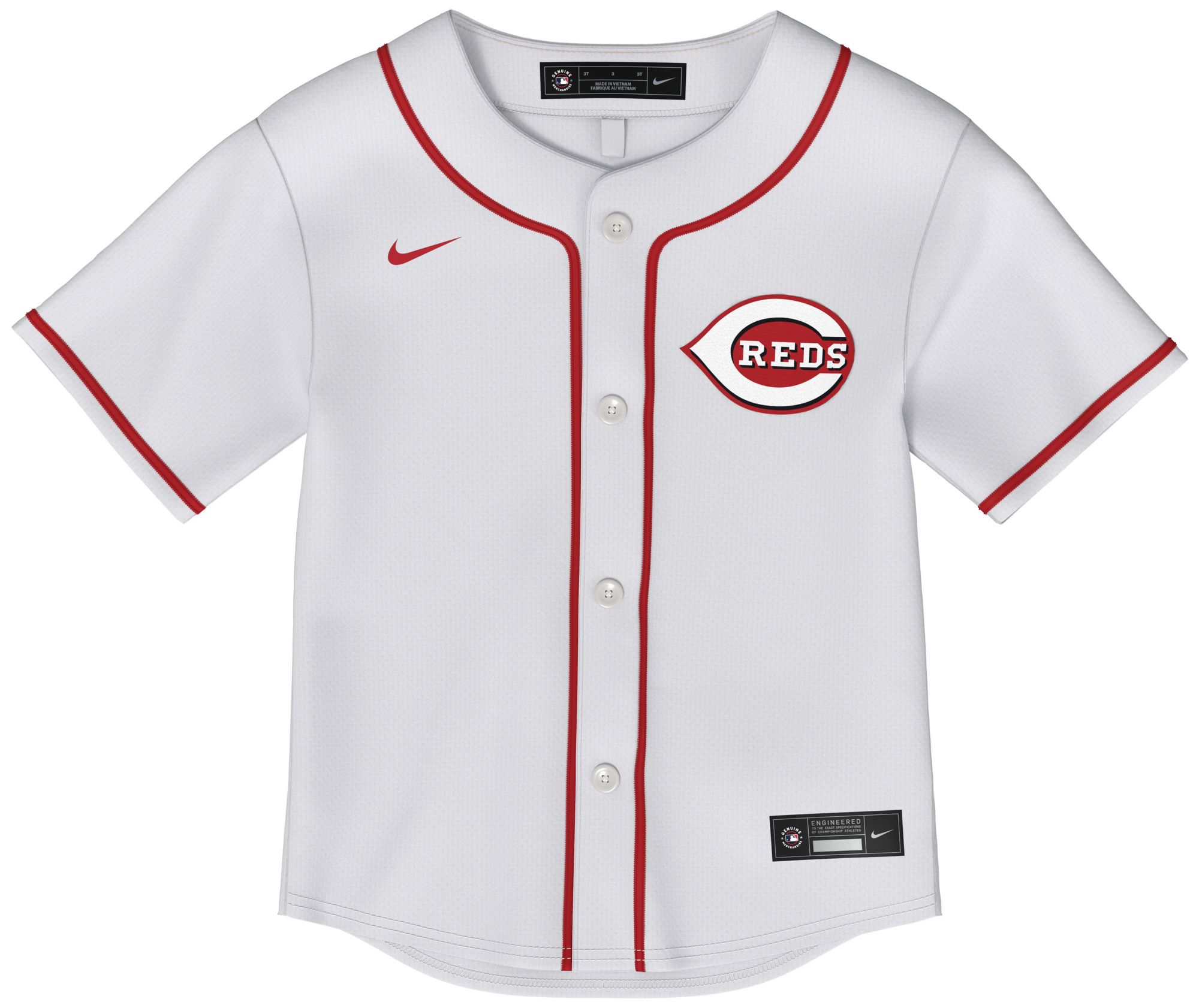 Nike Toddler Cincinnati Reds White Replica Jersey product image