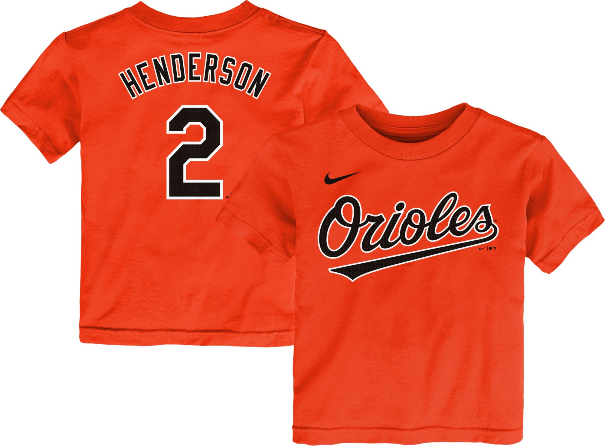 Nike Toddler Baltimore Orioles Gunnar Henderson #2 Orange T-Shirt product image