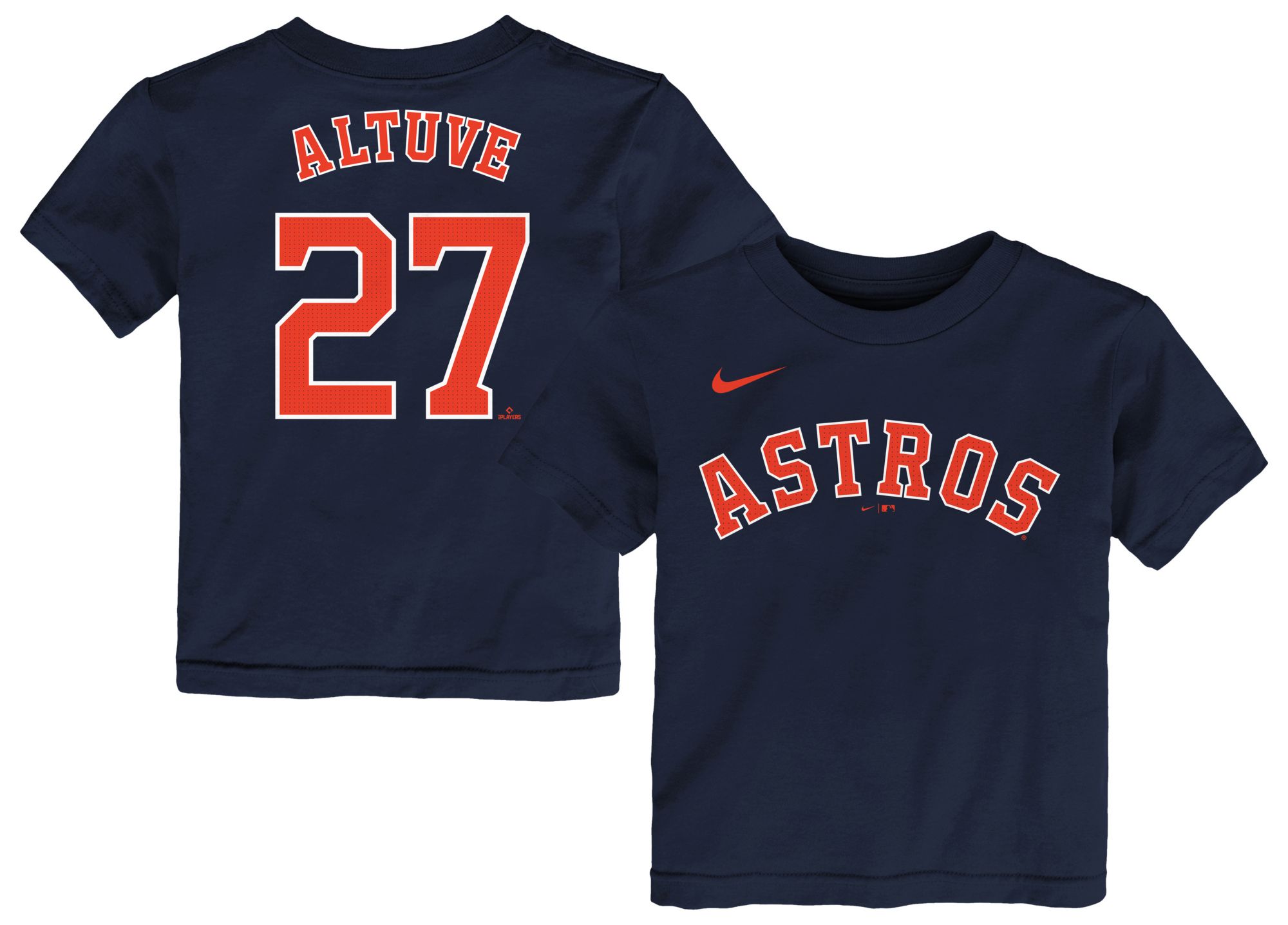 Nike Toddler Houston Astros José Altuve #27 Navy Home T-Shirt product image