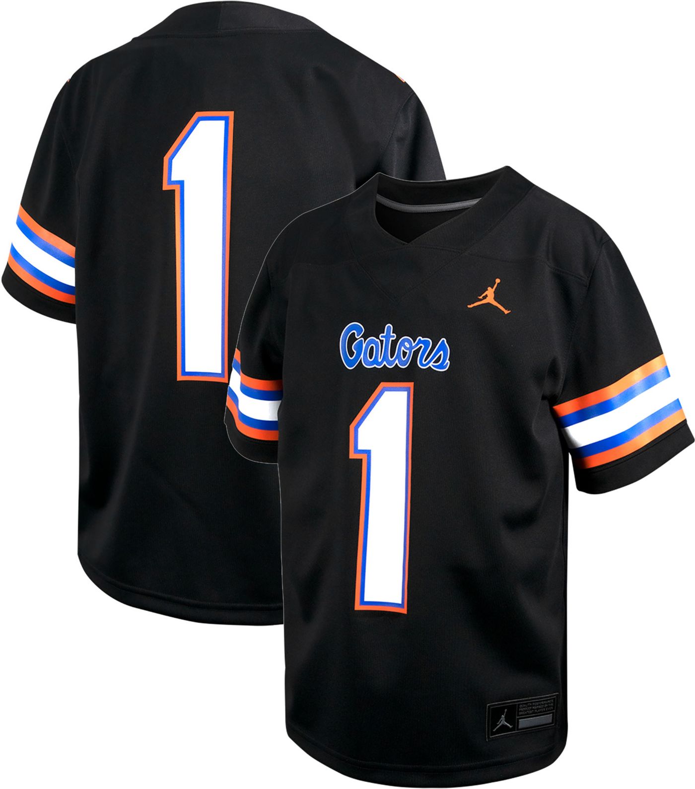 Jordan Toddler Florida Gators 1 Black Alternate Replica Football Jersey Dick s Sporting Goods