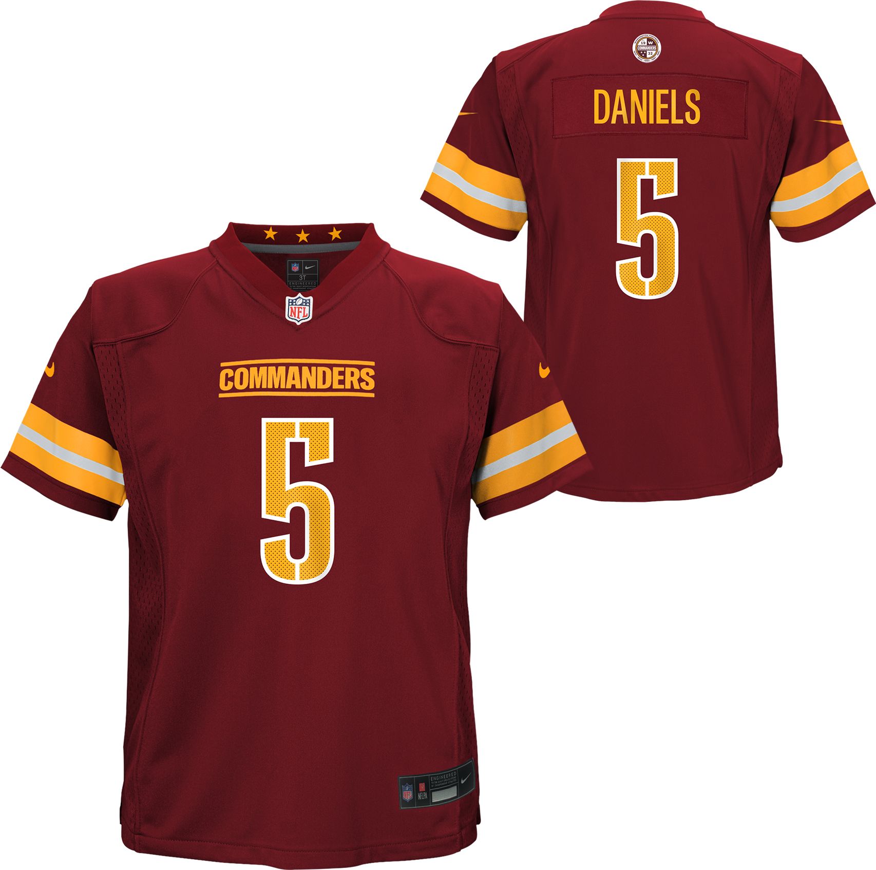 Nike Toddler Washington Commanders Jayden Daniels #5 Red Game Jersey product image
