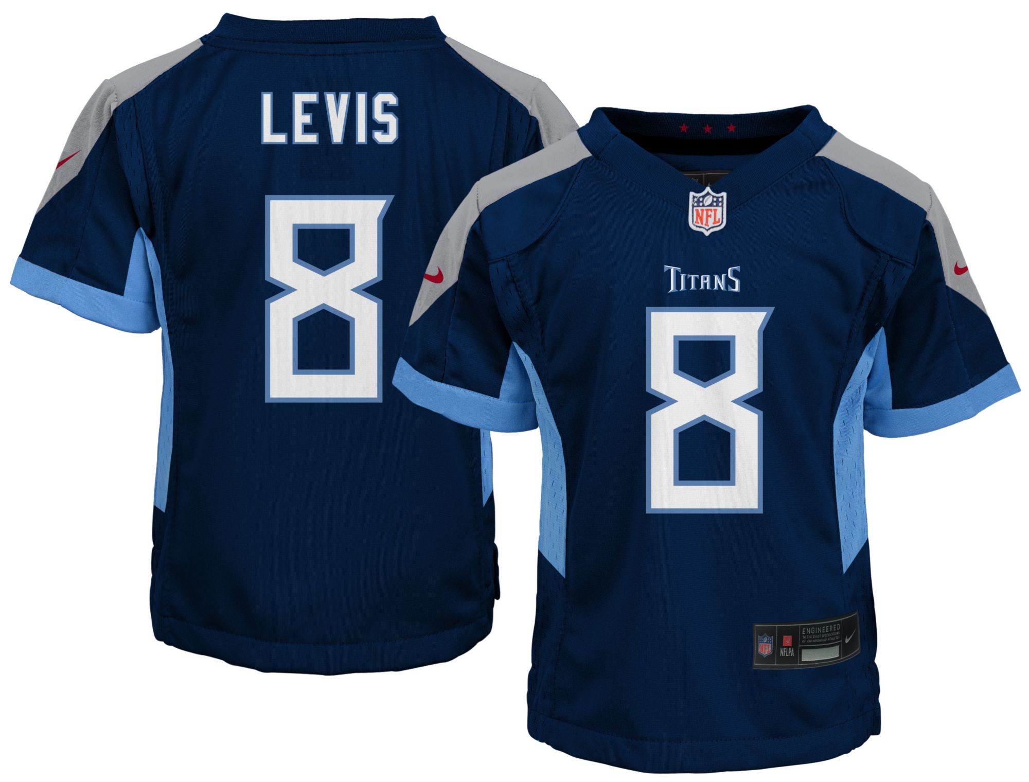 Nike Toddler Tennessee Titans Will Levis #8 Navy Game Jersey product image