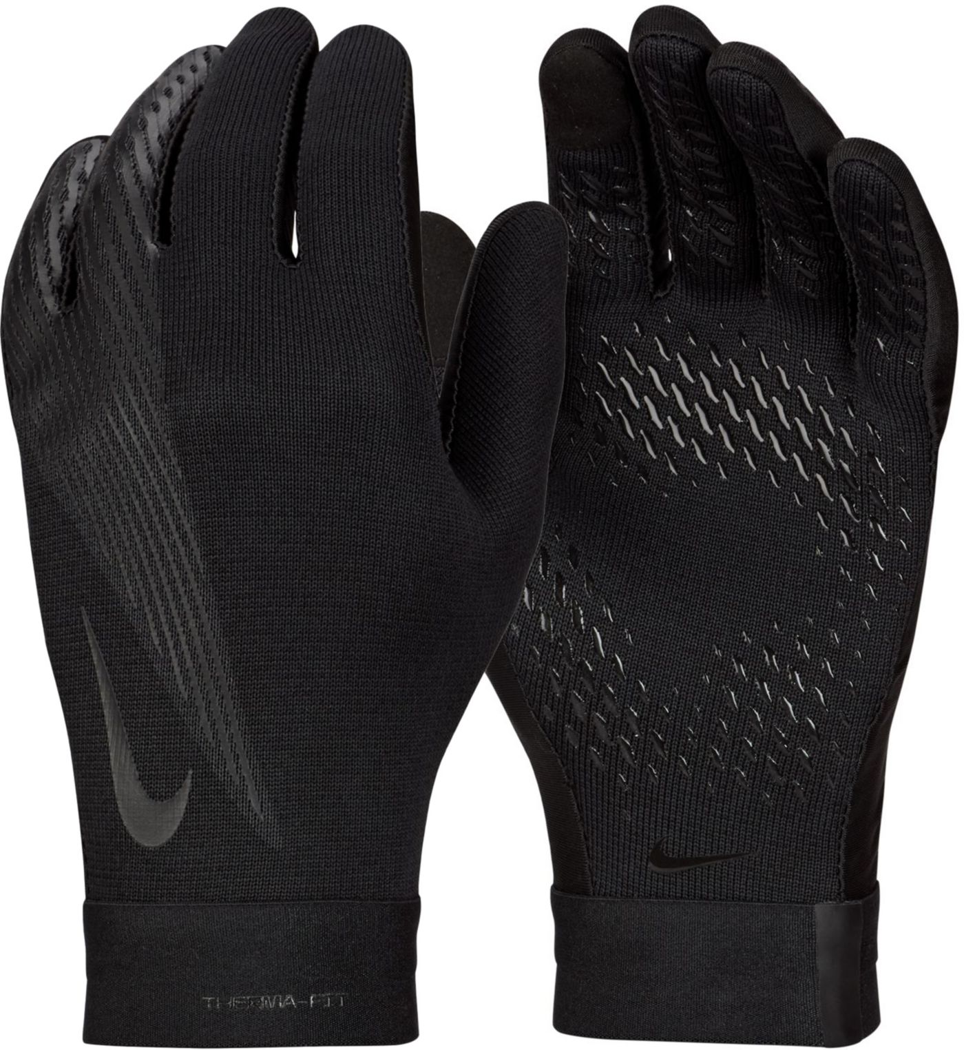 Nike Adult Therma FIT Academy Soccer Gloves Men s XL Black Black