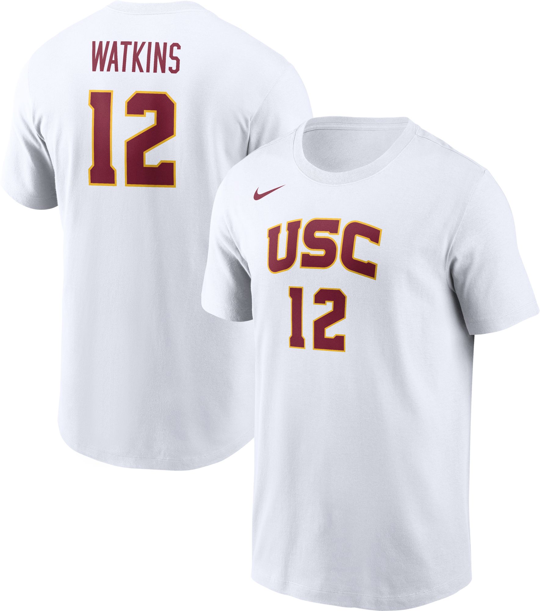 Nike Men's USC Trojans JuJu Watkins #12 White T-Shirt product image