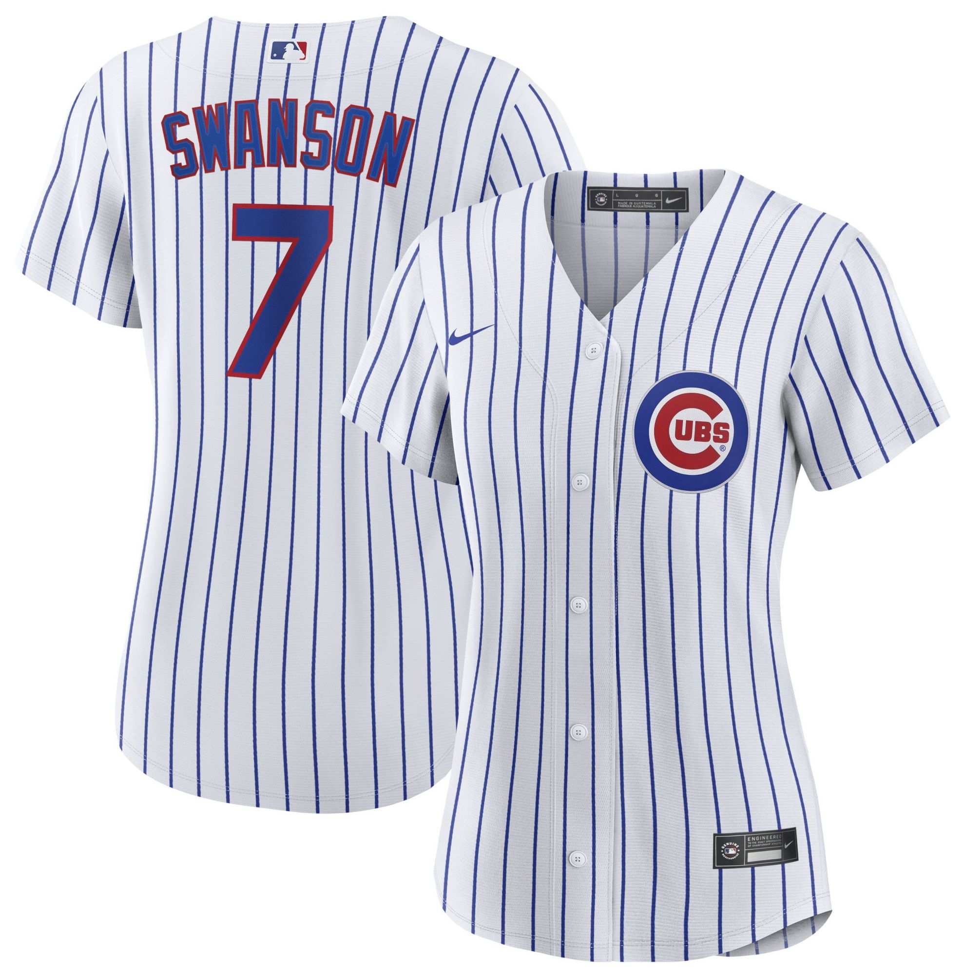 Nike Women's Chicago Cubs White Dansby Swanson #7 Replica Jersey product image