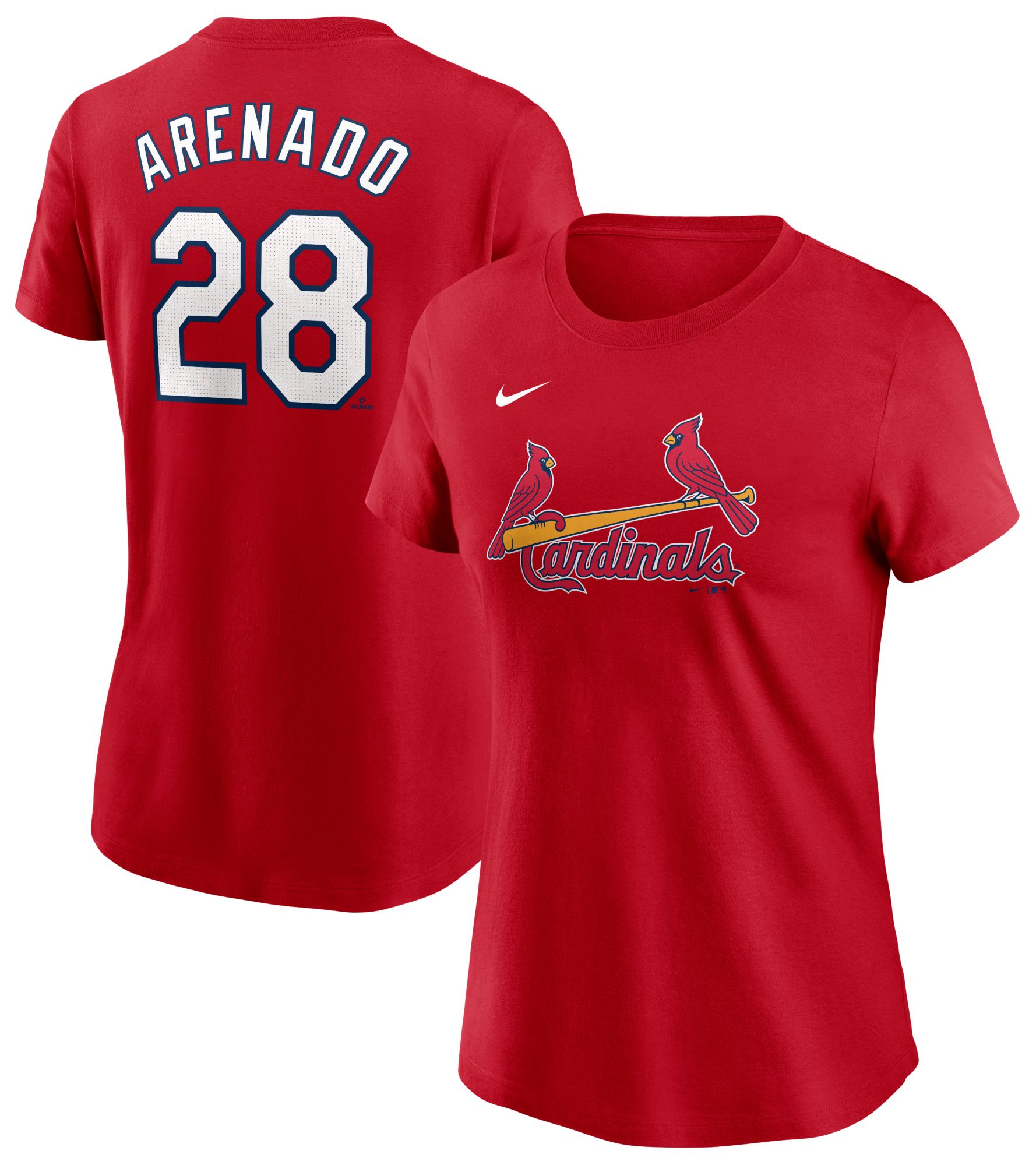 Nike Women's St. Louis Cardinals Nolan Arenado #28 Red Home T-Shirt product image