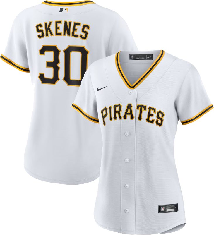 Nike Women's Replica Pittsburgh Pirates Paul Skenes #30 White Cool Base Jersey product image