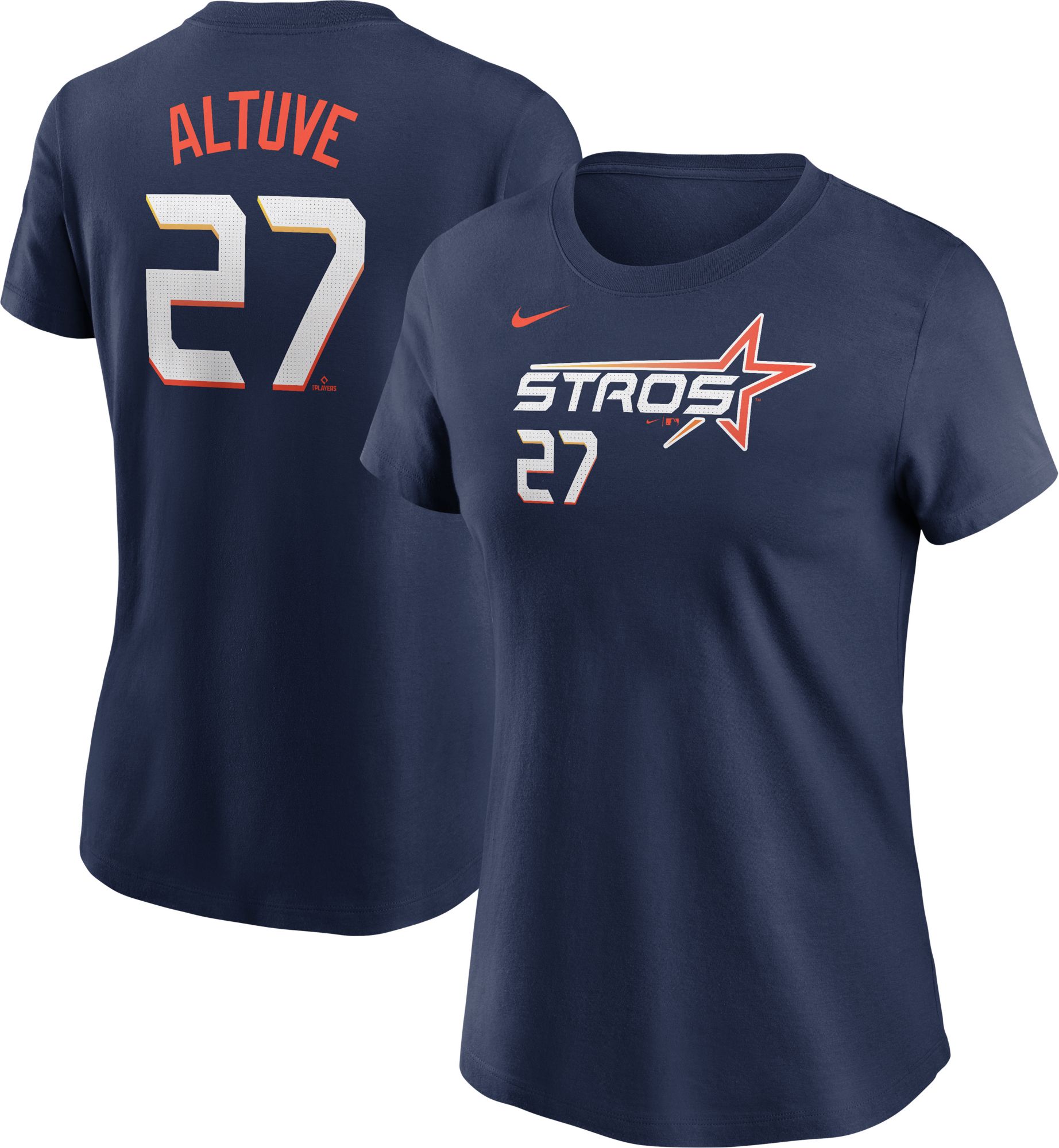 Nike Women's Houston Astros Jose Altuve #27 City Connect Authentic Collection T-Shirt product image