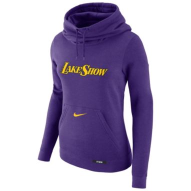 sorry, Nike Women's 2024-25 City Edition Los Angeles Lakers Club Fleece Funnel Hoodie is currently out of stock