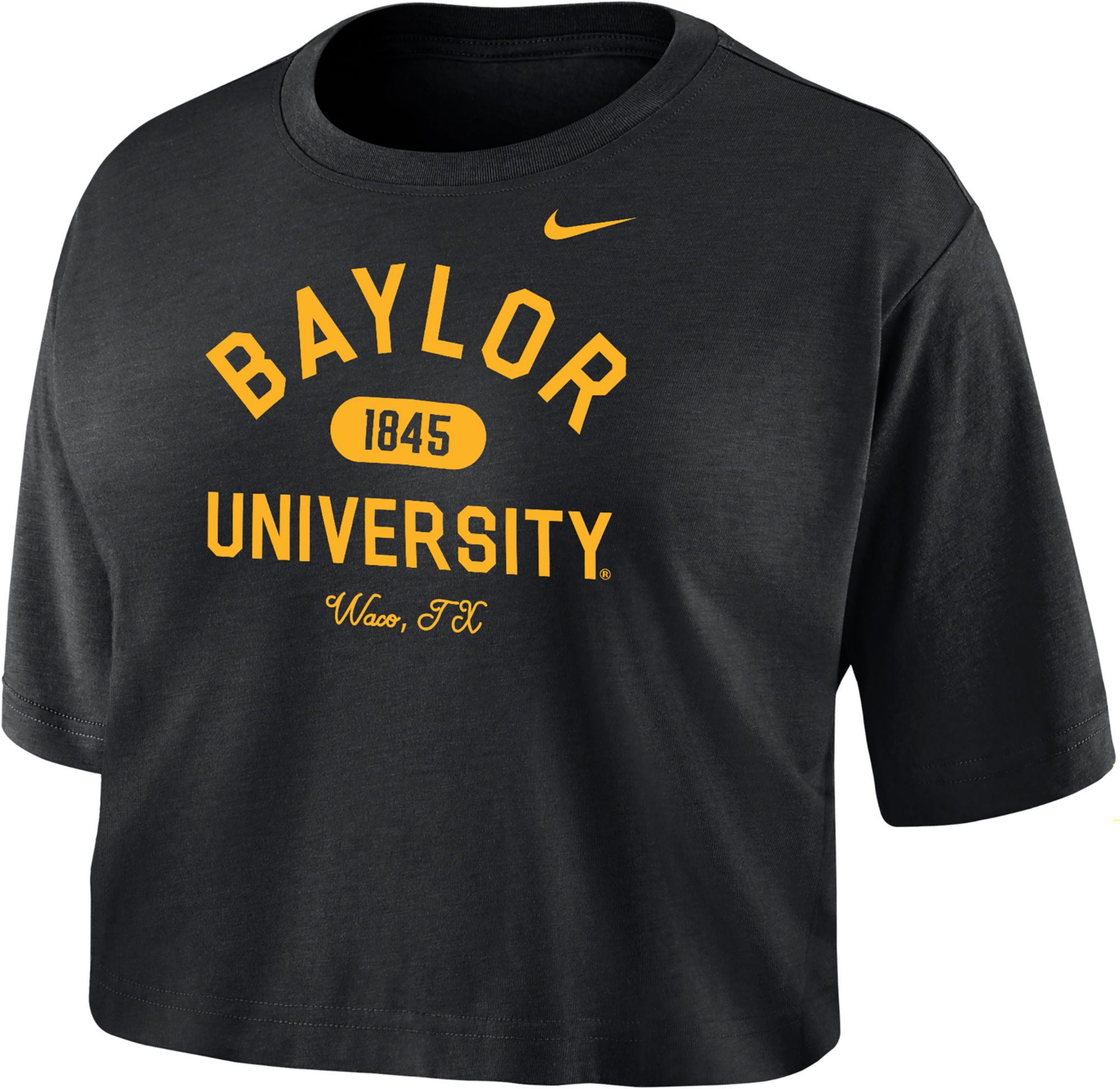 Nike Women's Baylor Bears Dri-FIT Cotton Crop T-Shirt