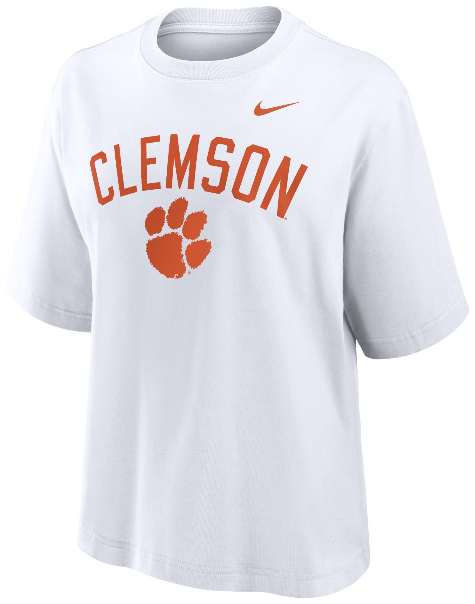 Nike Women's Clemson Tigers White Boxy T-Shirt product image