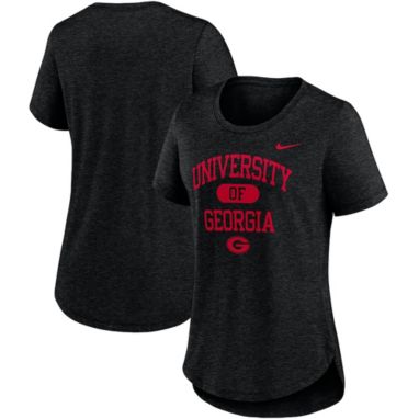 sorry, Nike Women's Georgia Bulldogs Black Heather Tri-Blend V-Neck T-Shirt is currently out of stock