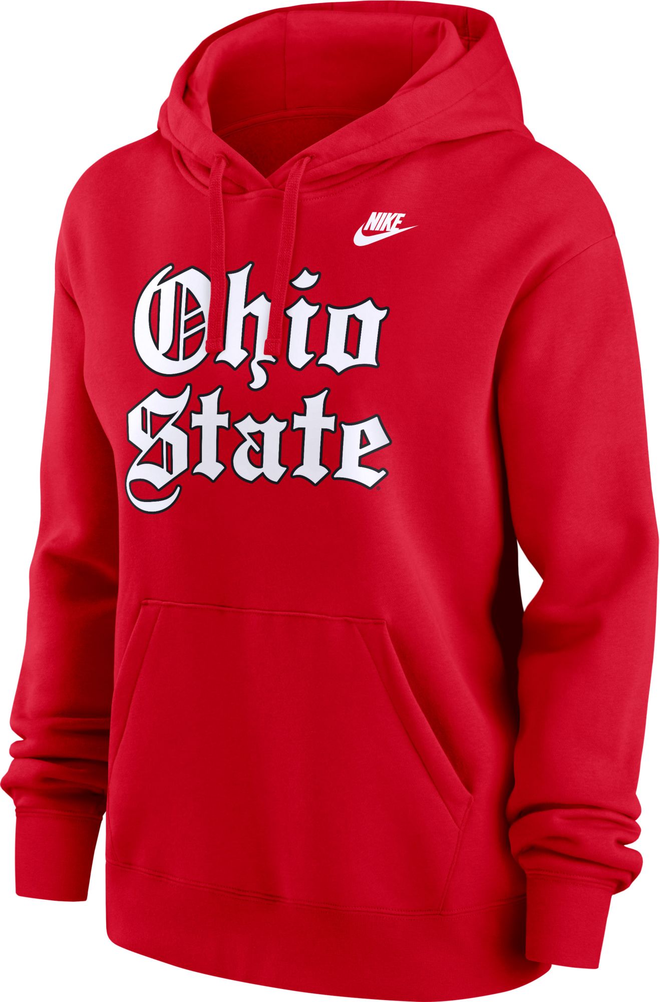 Nike Women's Ohio State Buckeyes Red Old English Pullover Hoodie product image
