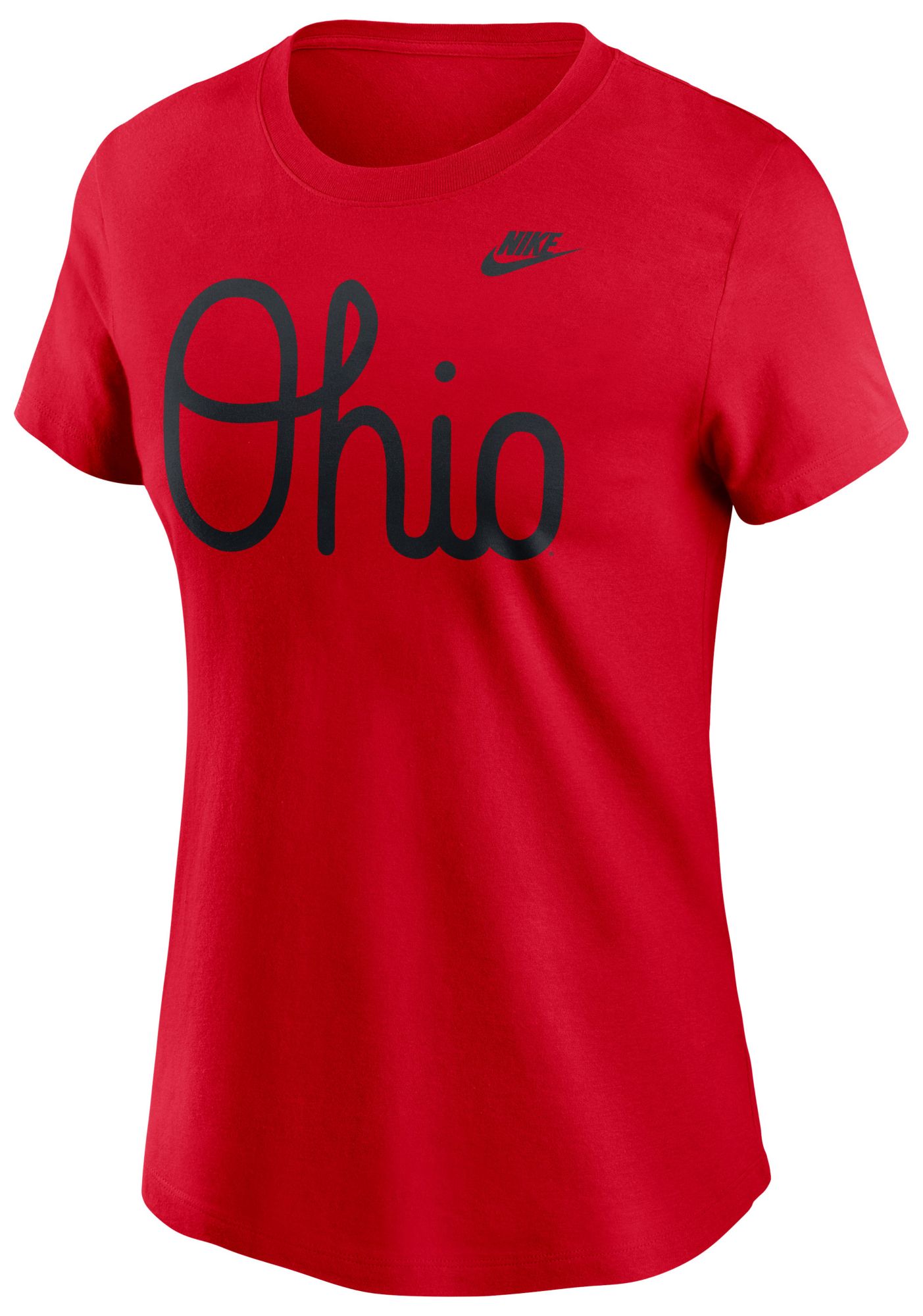Nike Women's Ohio State Buckeyes Red Vintage Script T-Shirt product image
