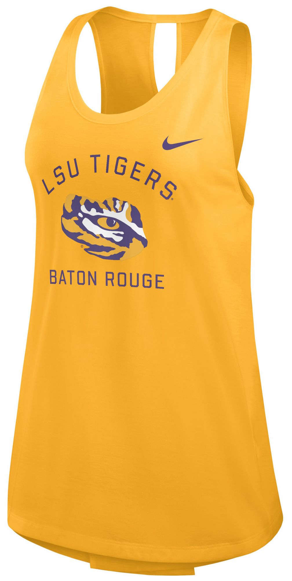 Nike Women's LSU Tigers Gold Open Back Tank Top product image
