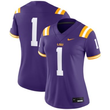 sorry, Nike Women's LSU Tigers #1 Purple Dri-FIT Replica Football Game Jersey is currently out of stock