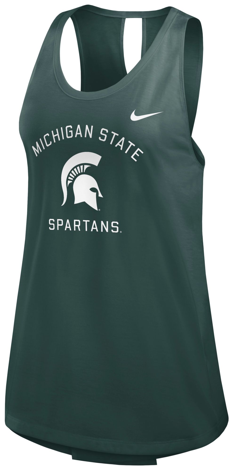 Nike Women's Michigan State Spartans Green Open Back Tank Top product image