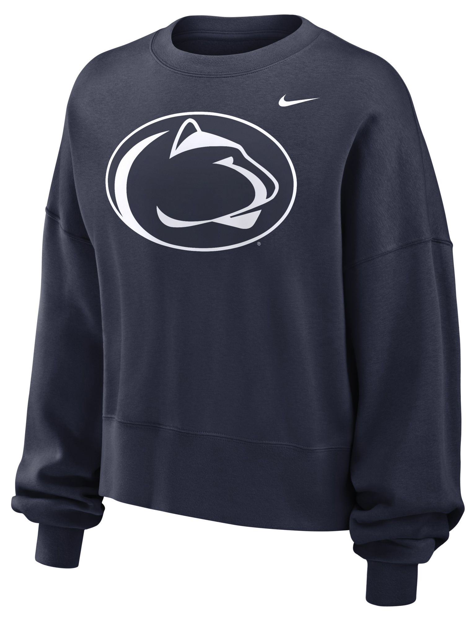 Nike Women's Penn State Nittany Lions Navy Logo Oversized Crew Neck Sweatshirt product image