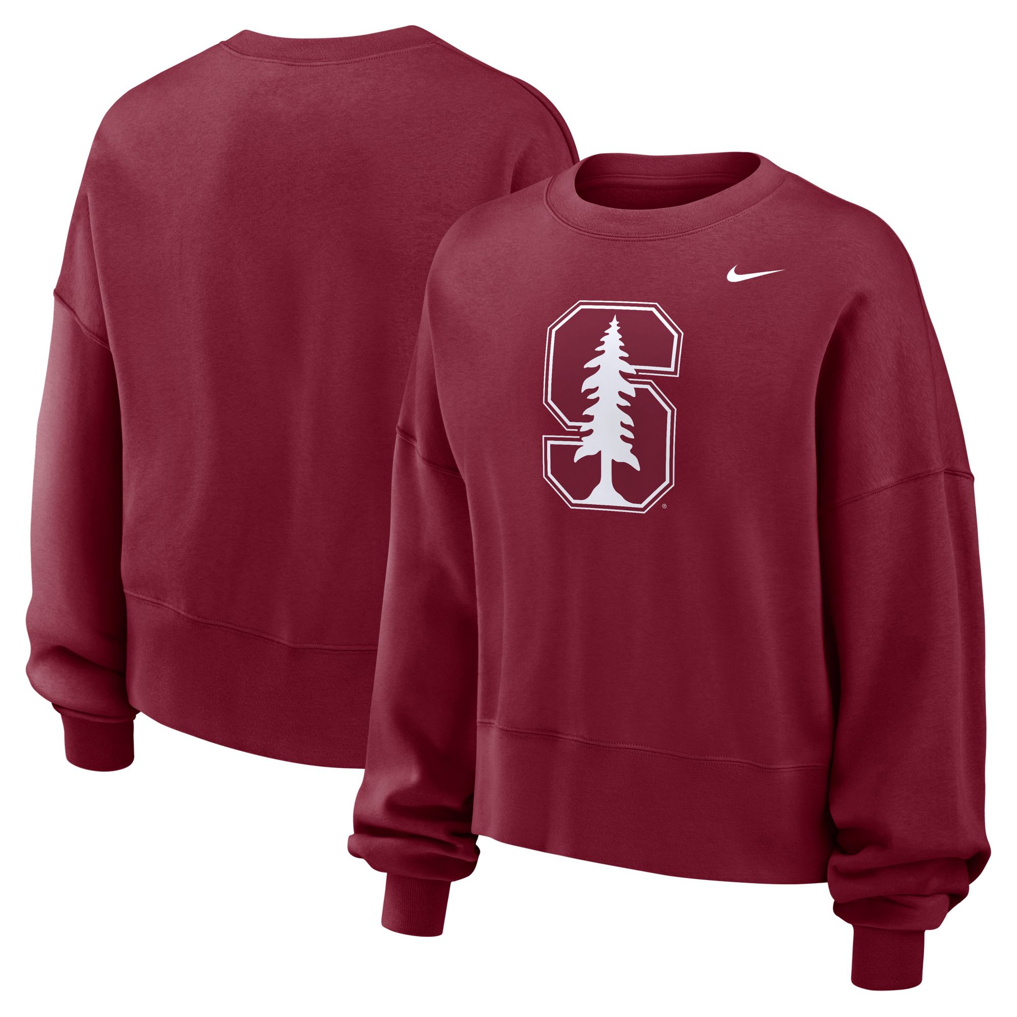 Nike Women's Stanford Cardinal Cardinal Logo Oversized Crew Neck Sweatshirt product image