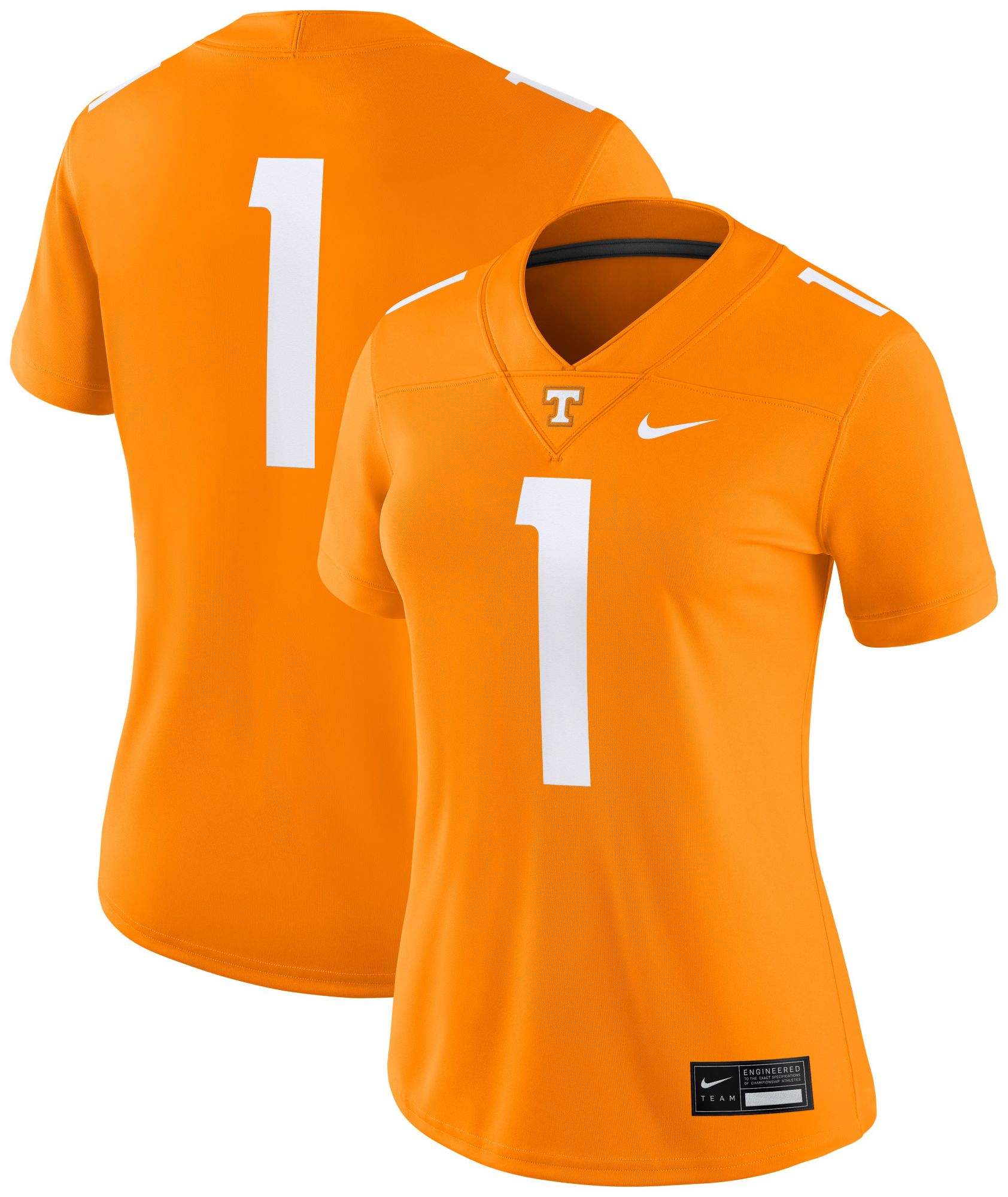Nike Women's Tennessee Volunteers #1 Tennessee Orange Dri-FIT Replica Football Game Jersey product image