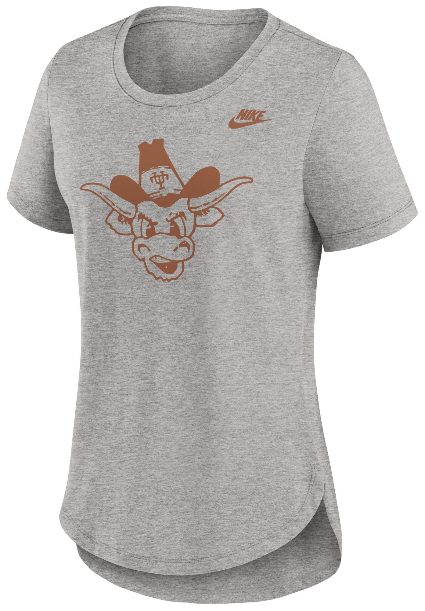 Nike Women's Texas Longhorns Grey Heather Legacy Logo T-Shirt product image
