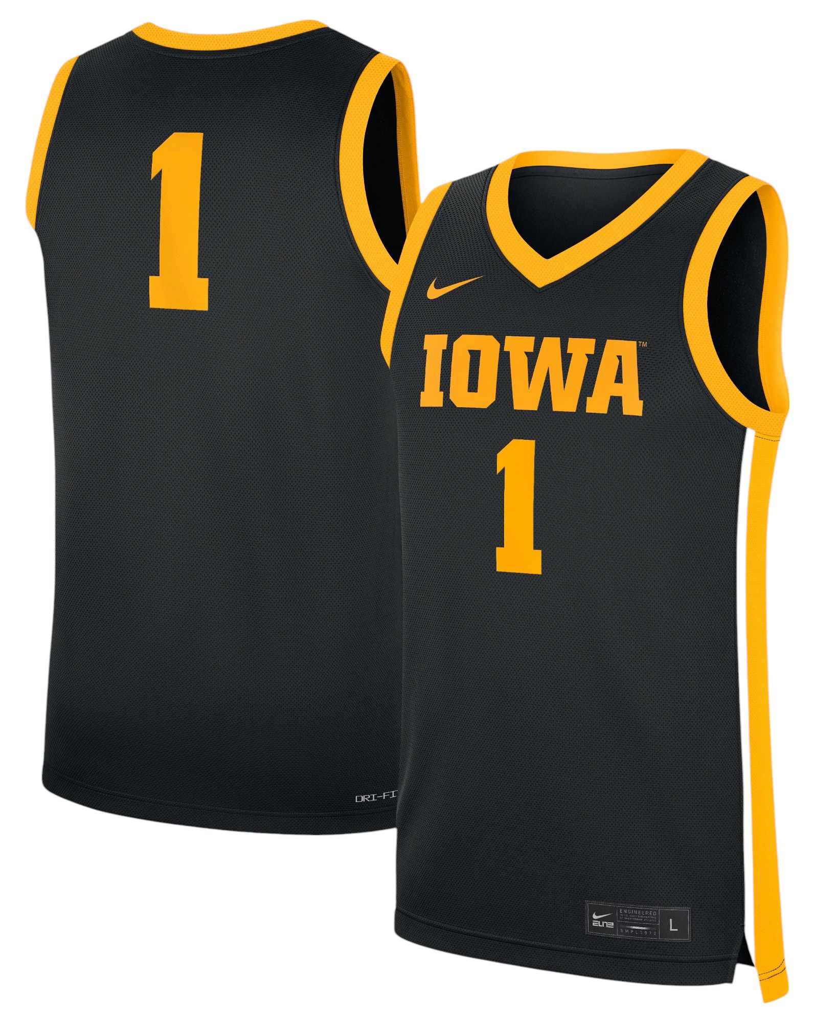 Nike Women's Iowa Hawkeyes Black Replica Basketball Jersey product image