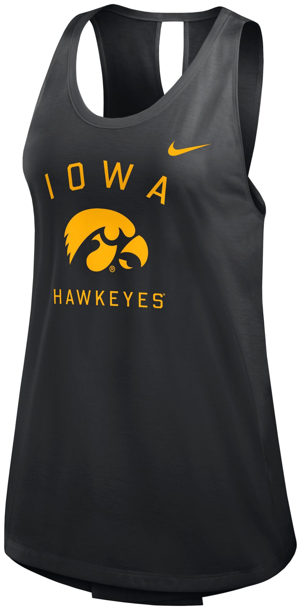 Nike Women's Iowa Hawkeyes Black Open Back Tank Top product image