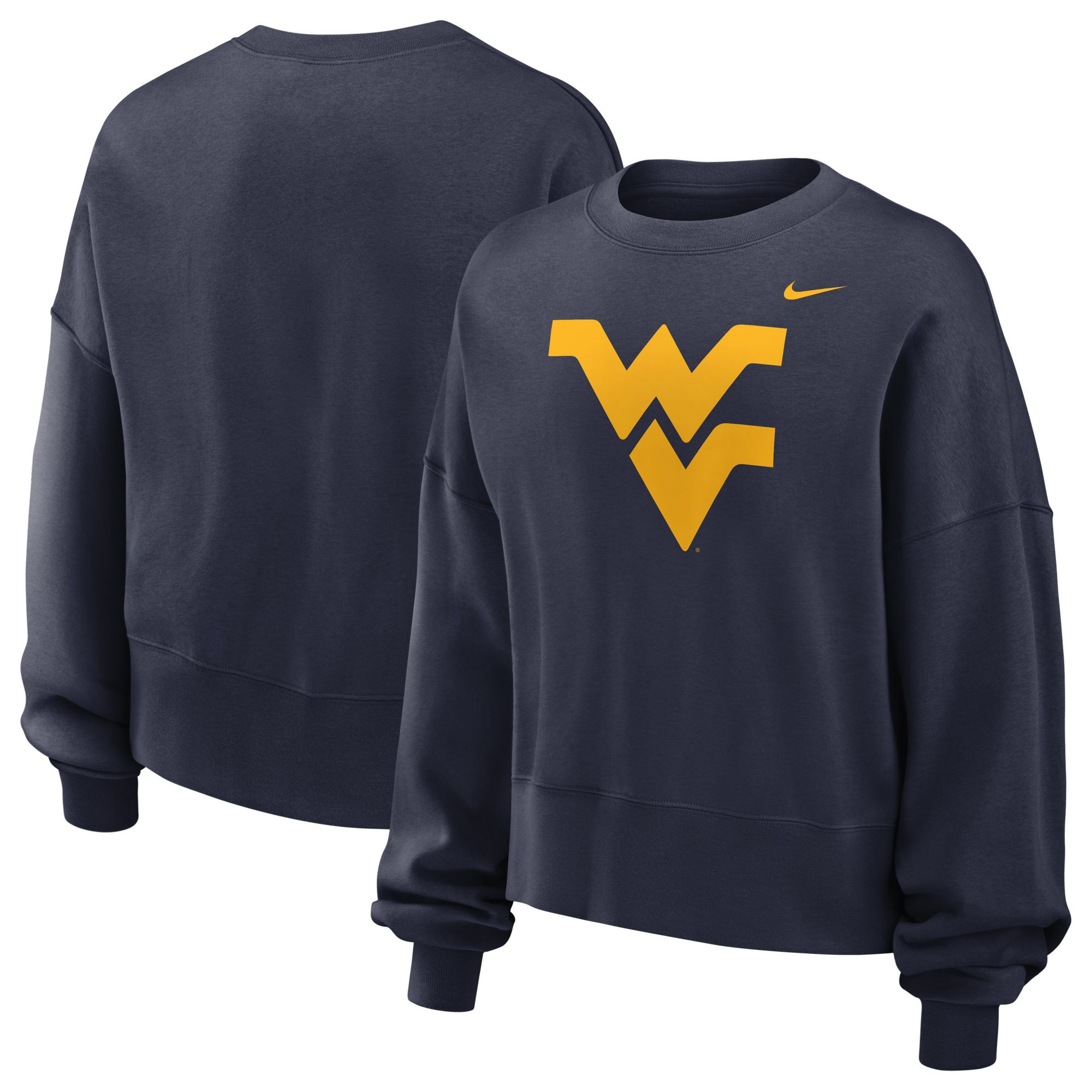 Nike Women's West Virginia Mountaineers Navy Logo Oversized Crew Neck Sweatshirt product image