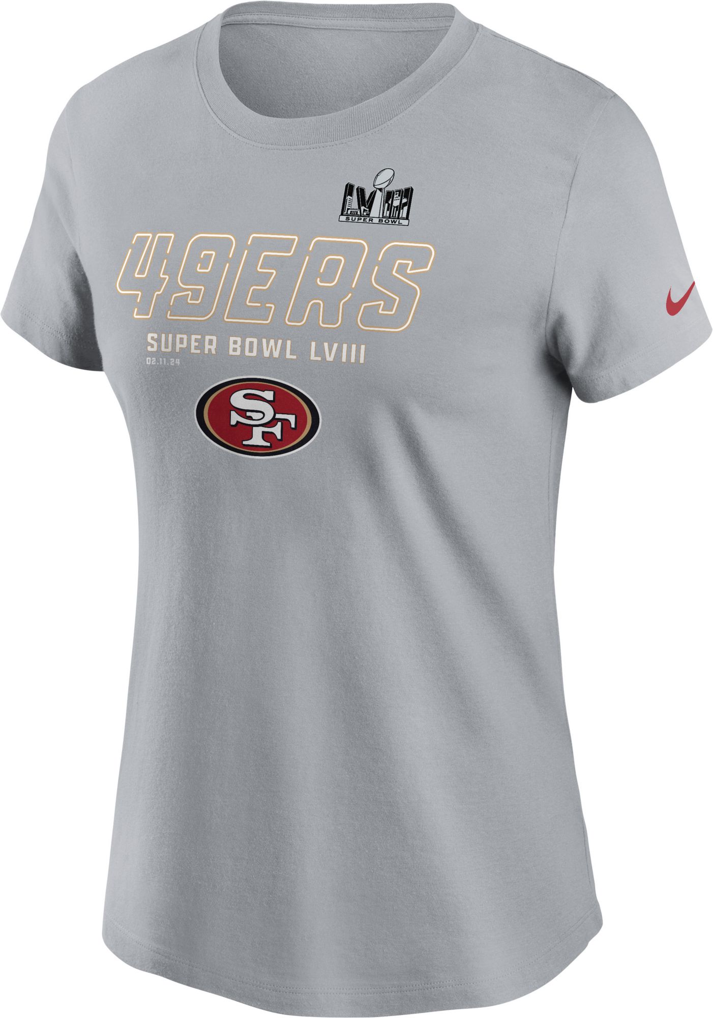 Nike Women's 2024 Super Bowl LVIII Bound San Francisco 49ers Iconic T-Shirt