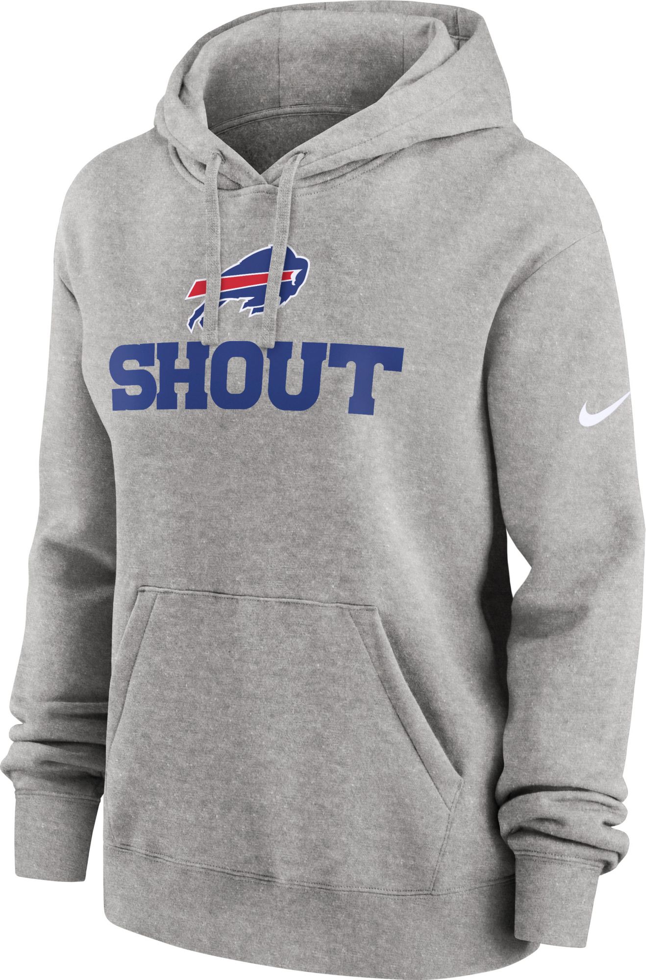 Nike Women's Buffalo Bills Grey Logo Club Pullover Hoodie product image