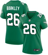 Nike Women's Philadelphia Eagles Saquon Barkley #26 Kelly Green