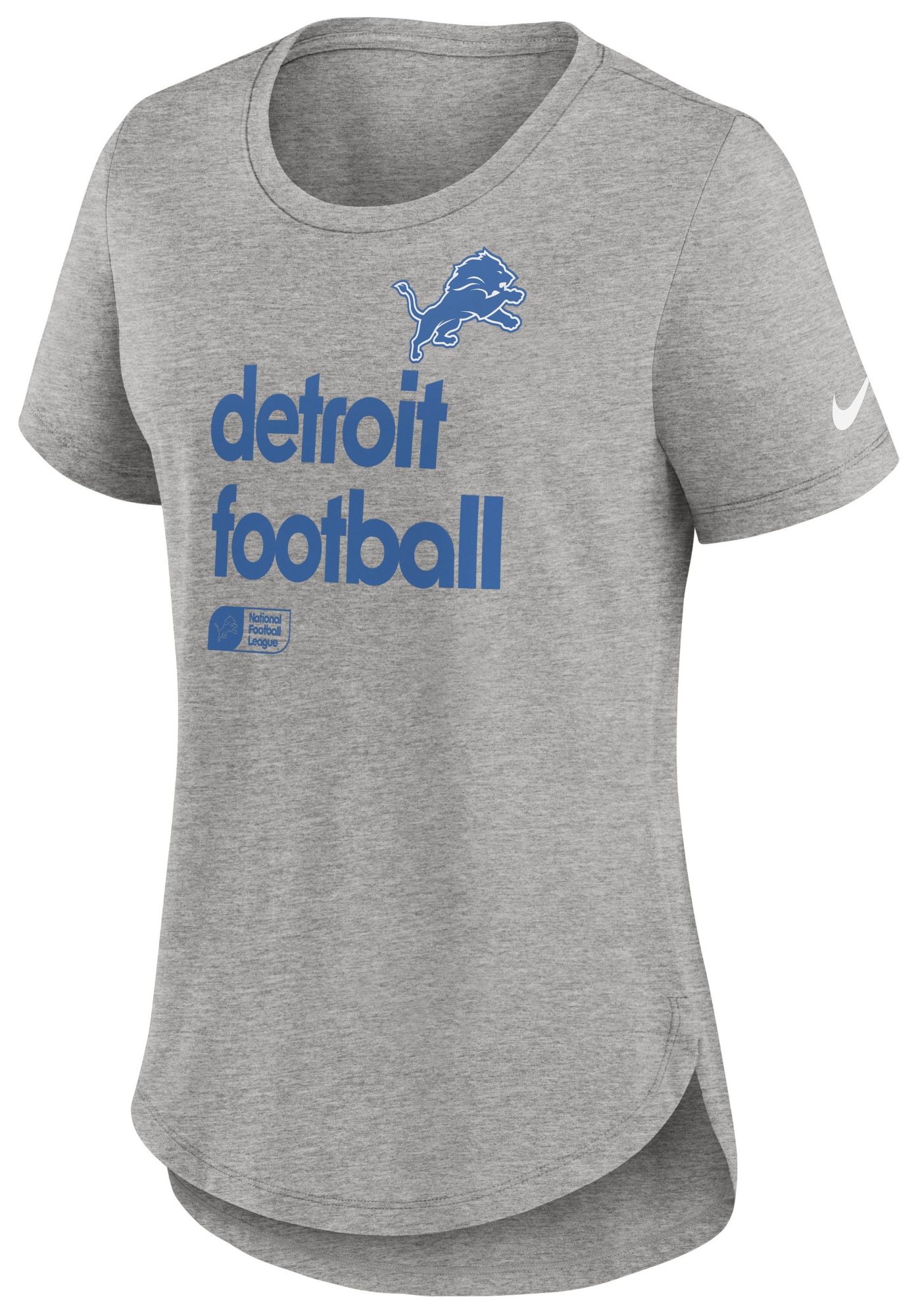 Nike Women's Detroit Lions Grey Shout T-Shirt product image