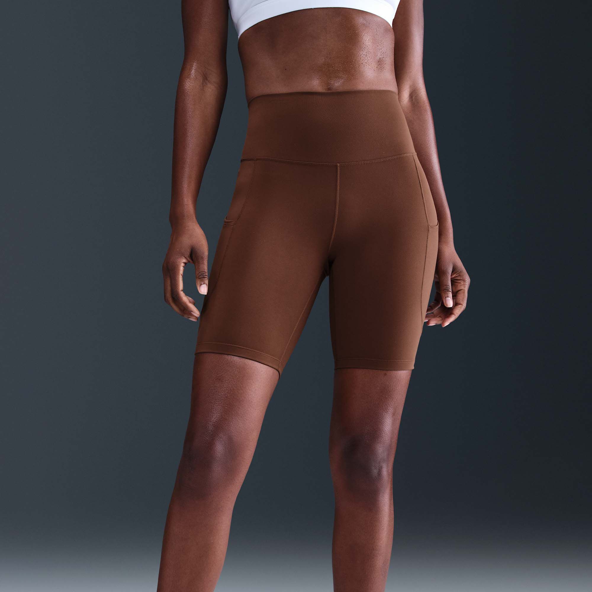 Nike Women's One High-Waisted 8" Biker Shorts With Pockets product image