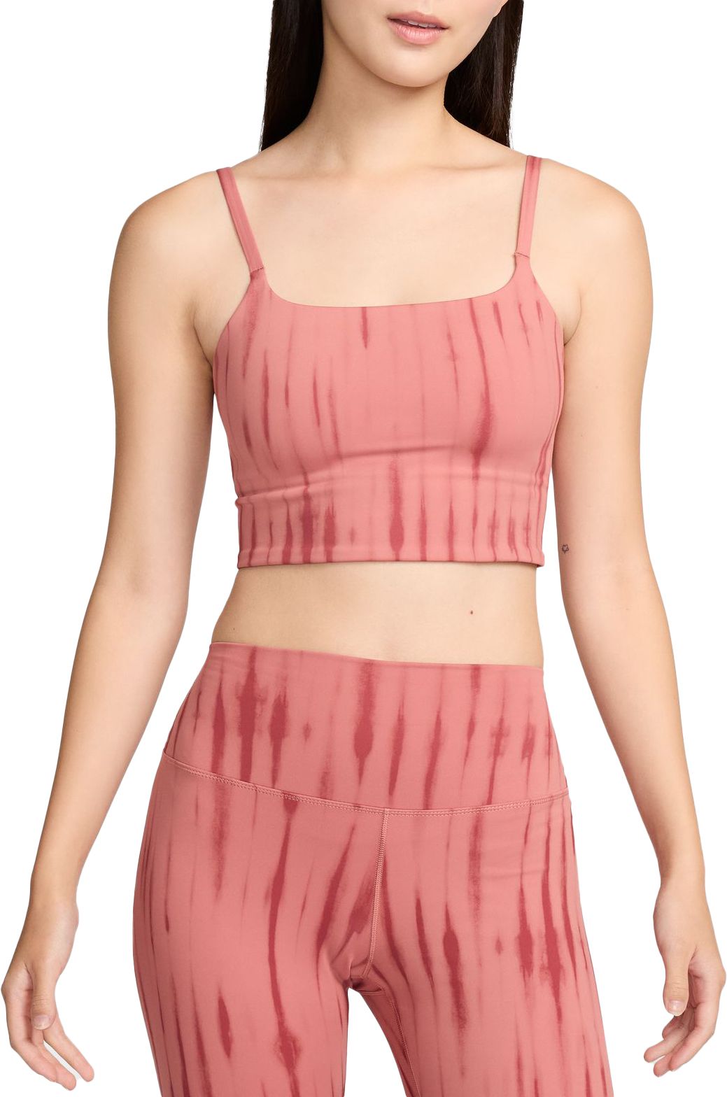 Nike Women's One Light-Support Lightly Lined Longline Printed Sports Bra product image