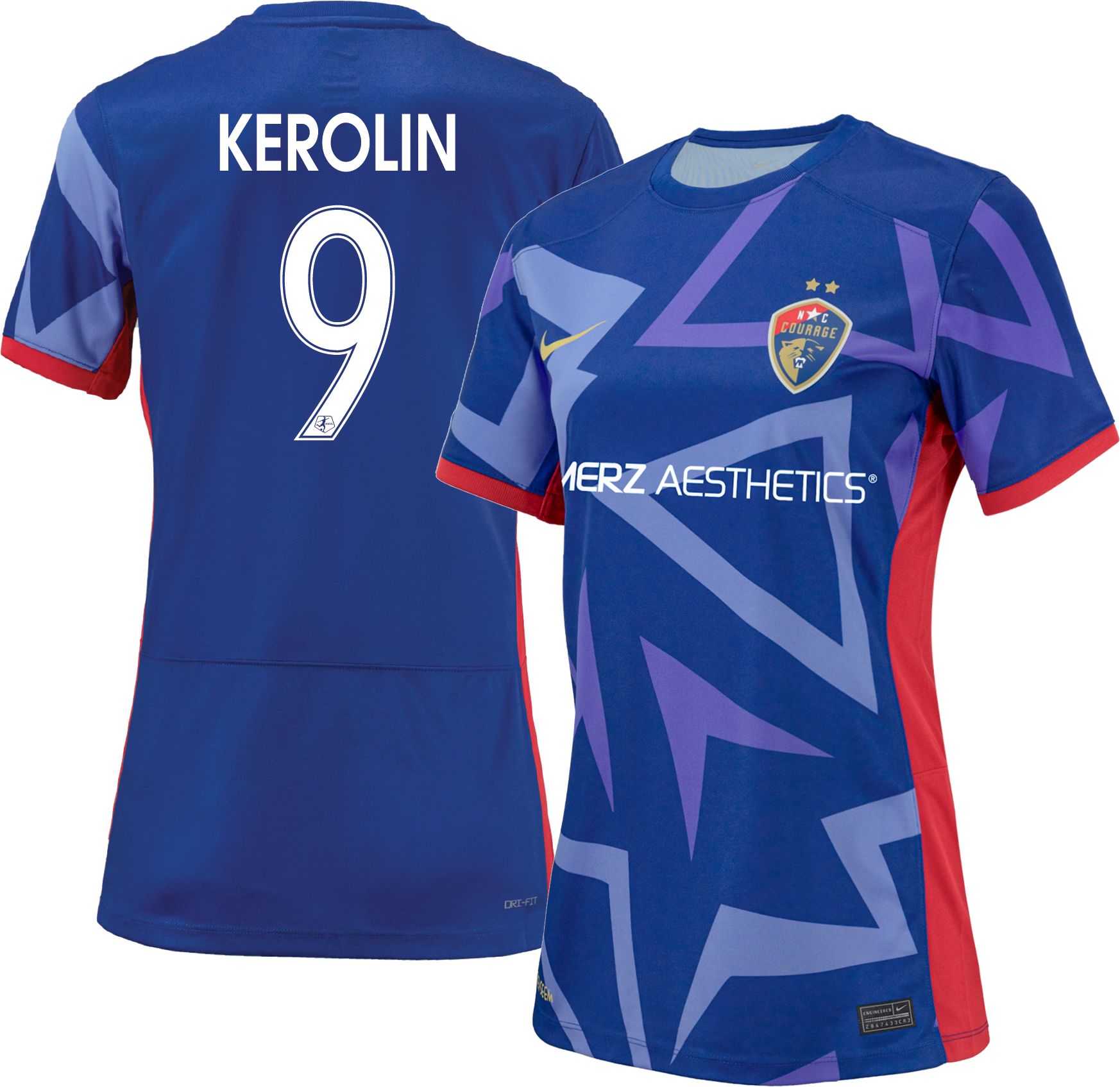 Nike Women's North Carolina Courage Kerolin Nicoli #9 2024 Home Replica Jersey product image