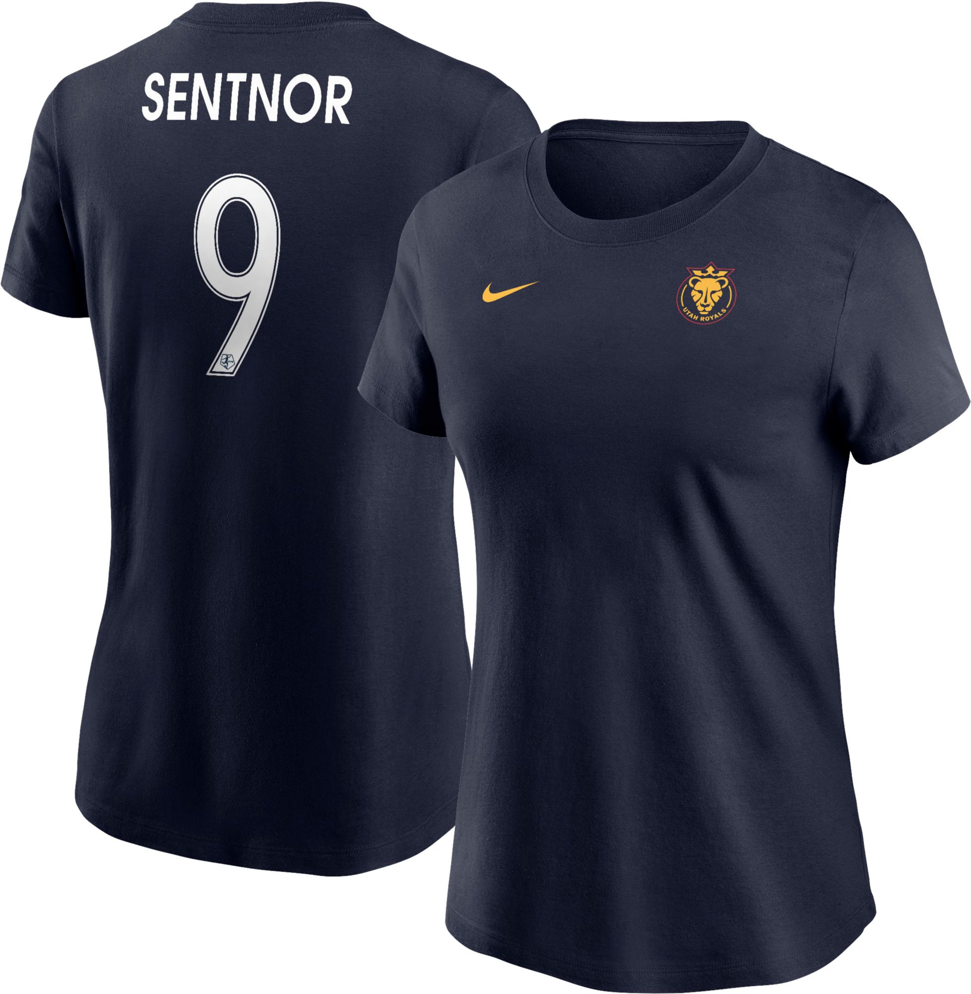 Nike Women's Utah Royals Ally Sentnor #9 Navy T-Shirt product image