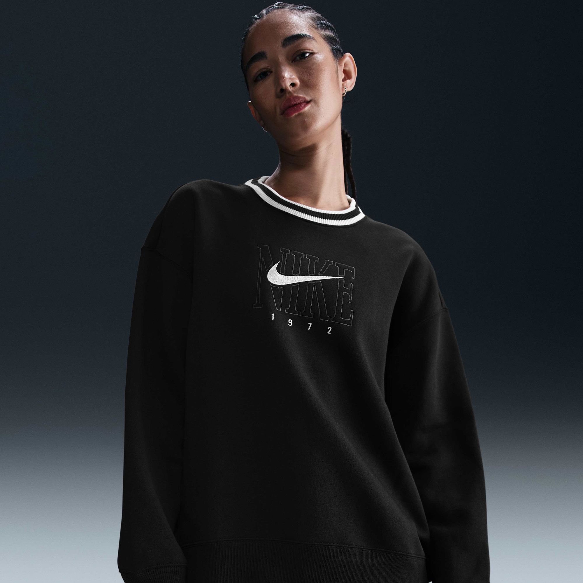 Nike Women's Sportswear Phoenix Fleece Oversized Crewneck Graphic Sweatshirt product image