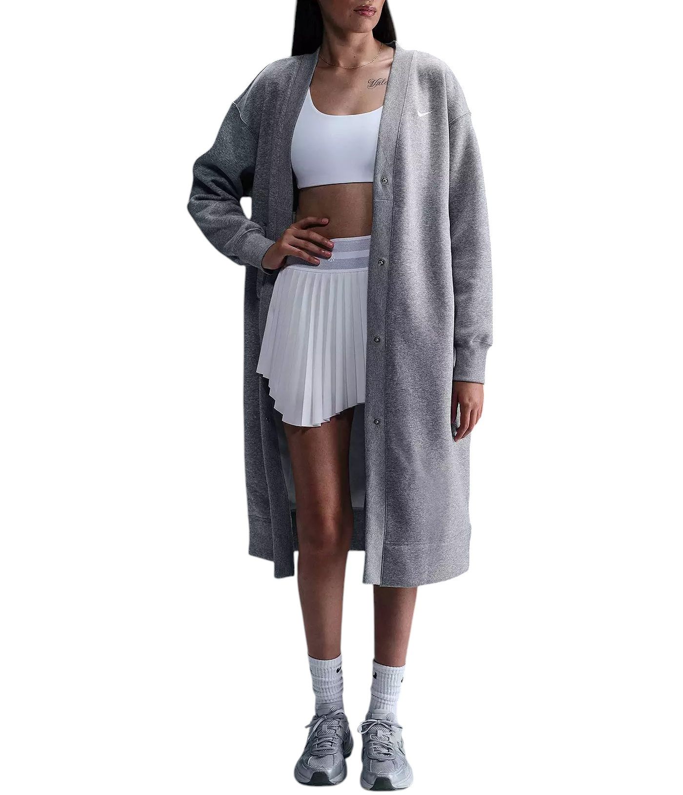 Nike Women s Sportswear Phoenix Fleece Oversized Long Cardigan Dick s Sporting Goods