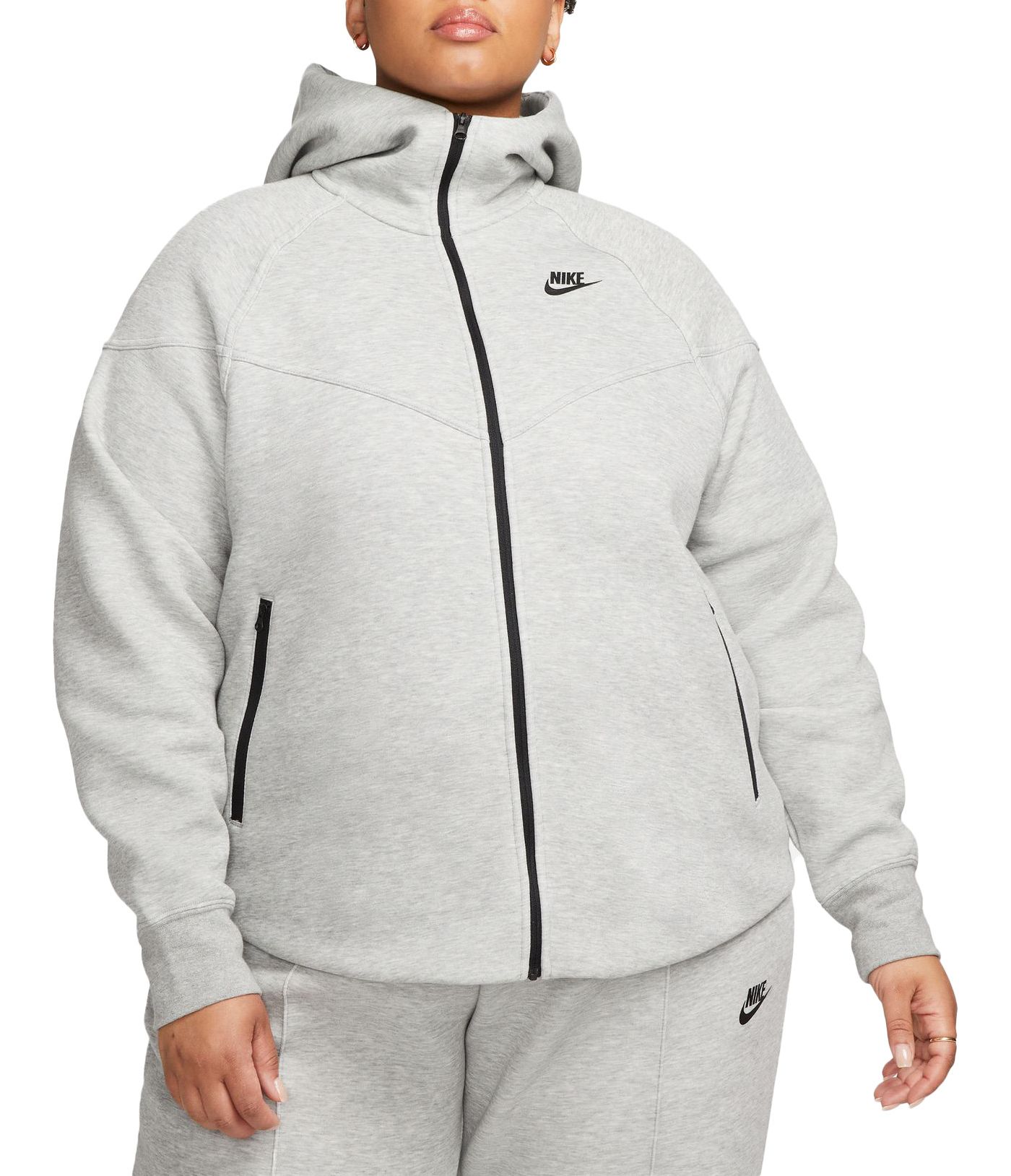 Nike tech zip cheapest hoodie grey size S