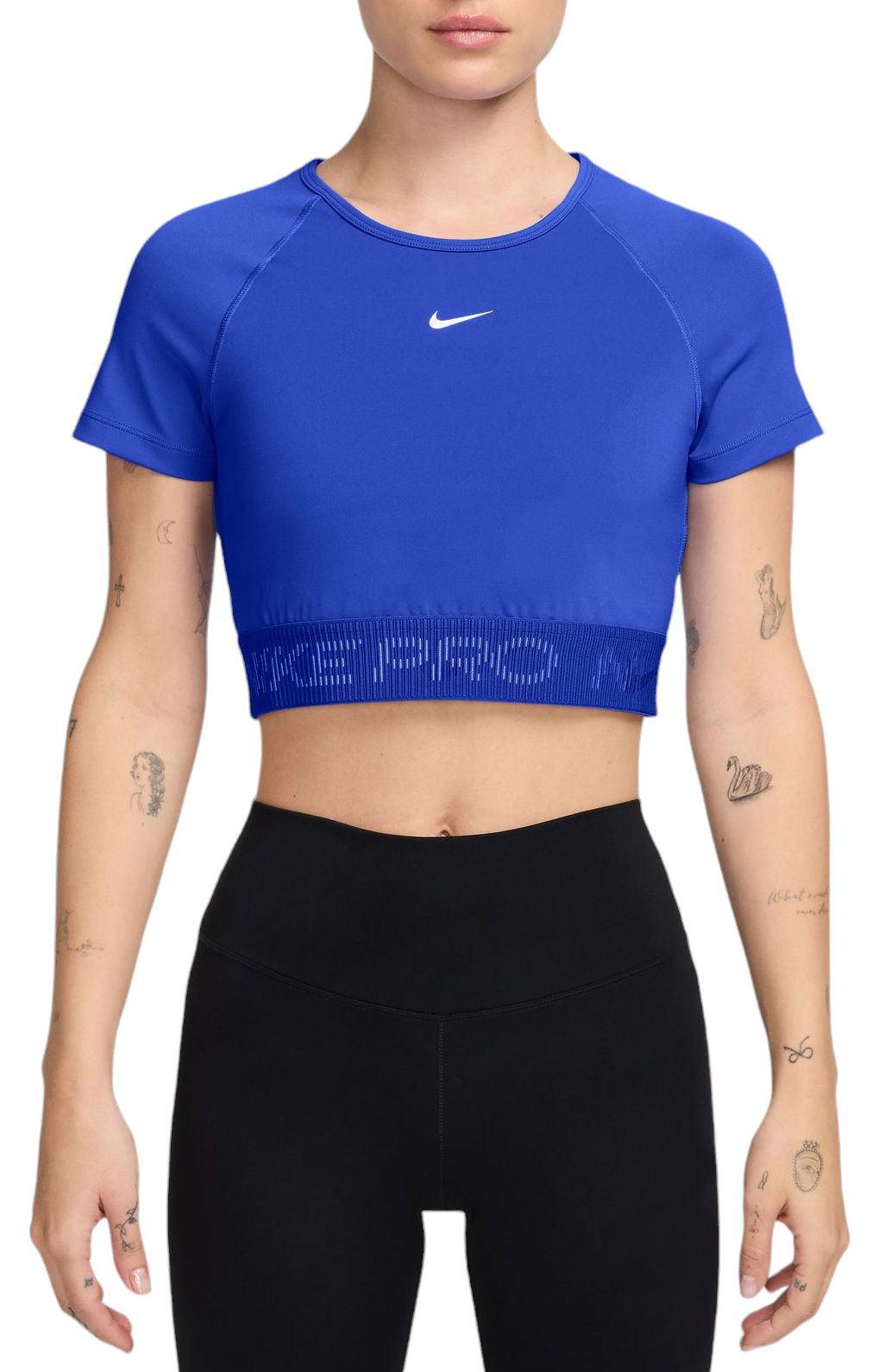 Nike Pro Women's Dri-FIT Cropped Short Sleeve Graphic T-shirt product image