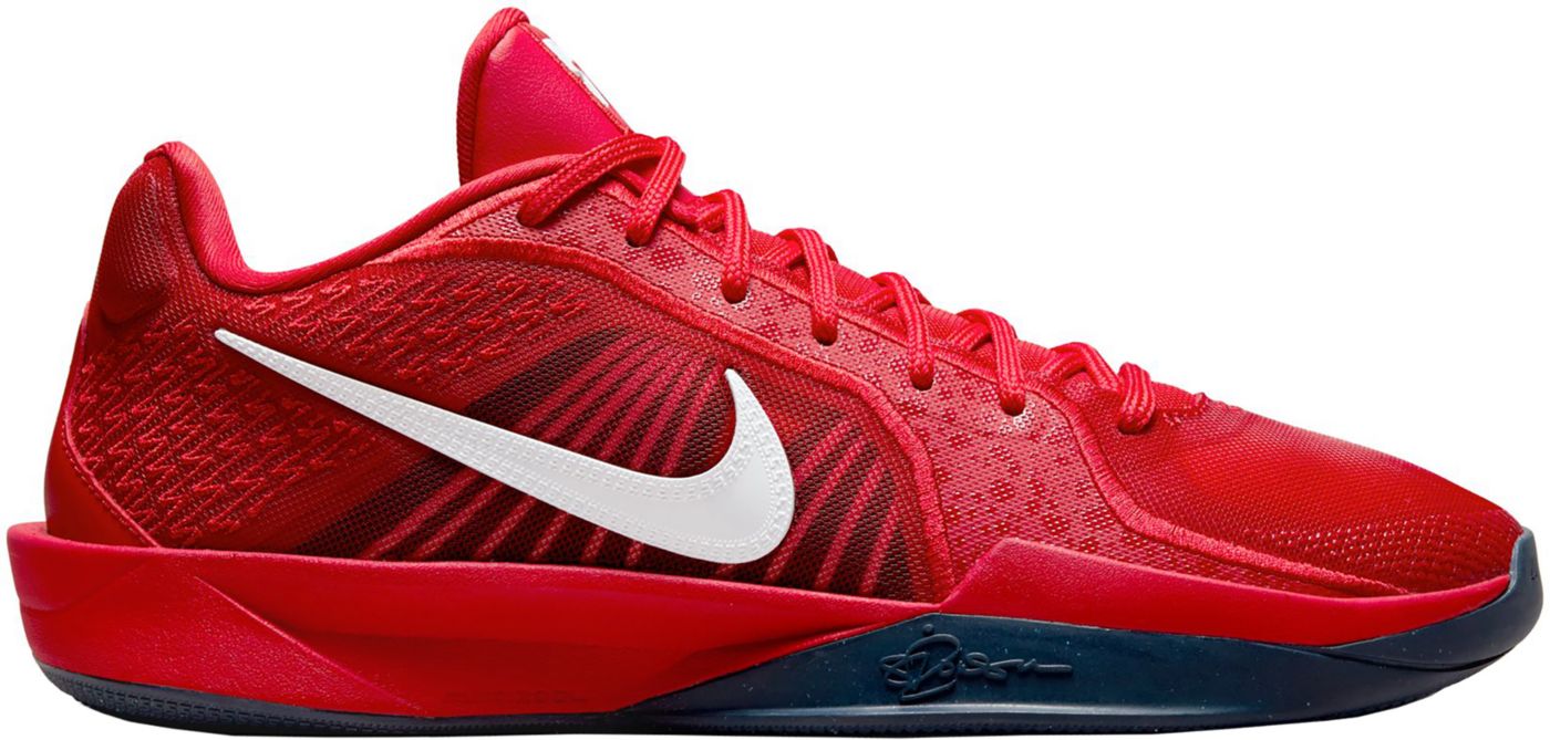 Red nike shoes basketball clearance