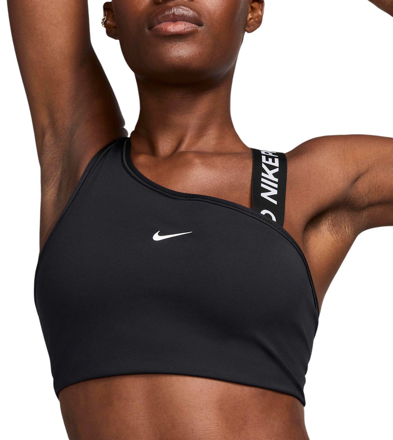 Nike Women's Pro Swoosh Asymmetrical Medium-Support Padded Sports Bra product image