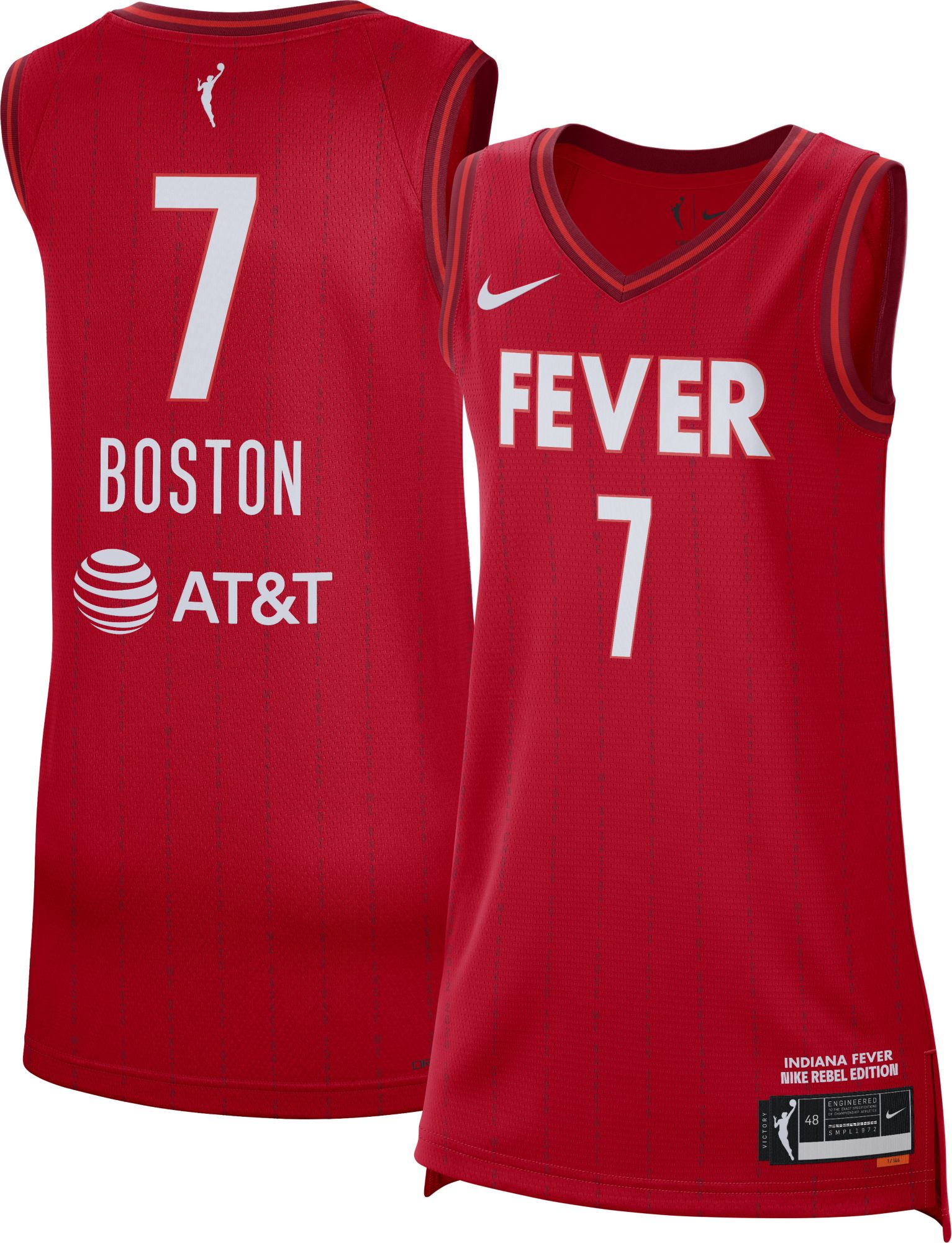 Nike Adult Indiana Fever Aliyah Boston #7 Rebel Jersey product image