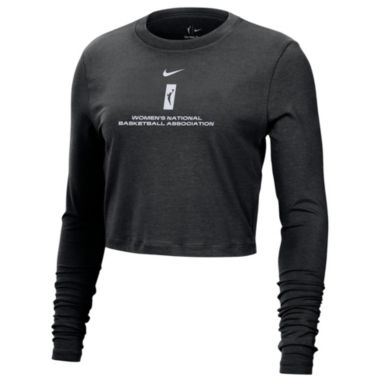 sorry, Nike Women's WNBA Black Cropped Long Sleeve T-Shirt is currently out of stock