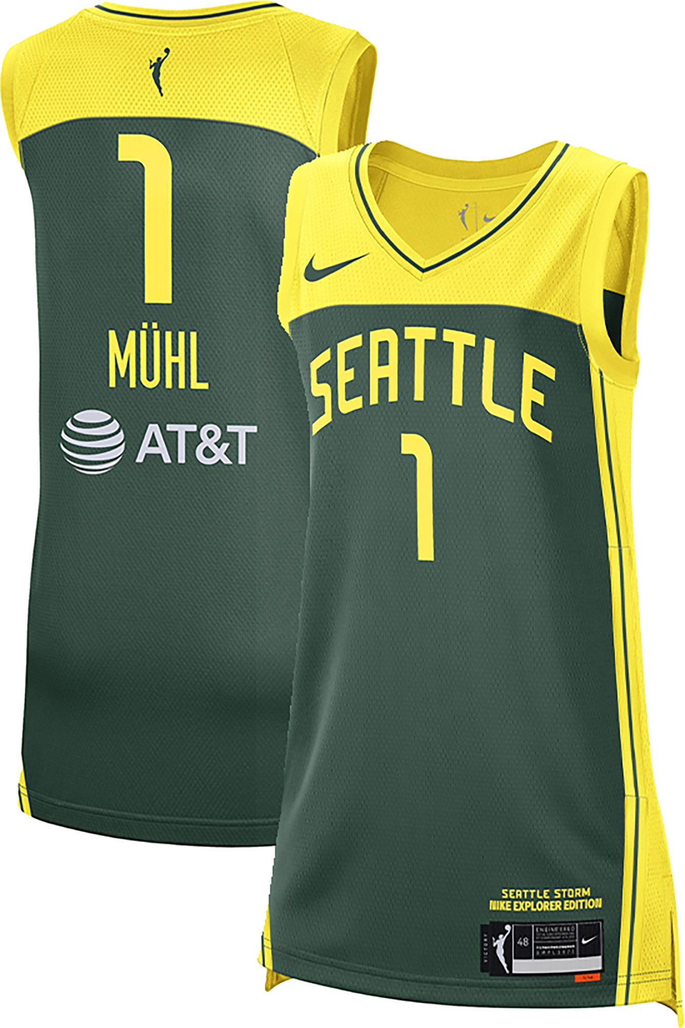 Nike Women's Seattle Storm Green Nika Muhl #1 Explorer Jersey product image
