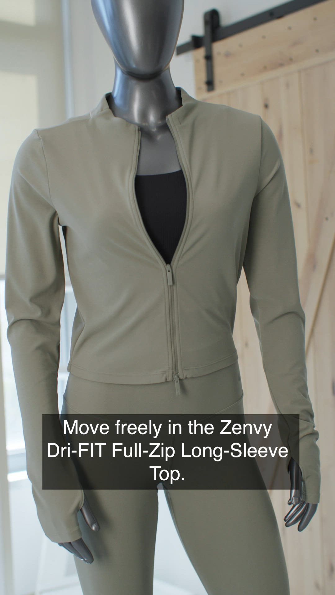 Nike Women's Zenvy Dri-FIT Full-Zip Long-Sleeve Top product