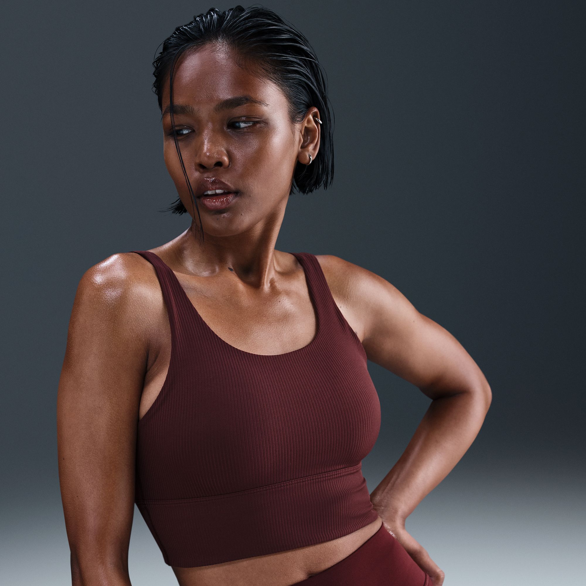 Nike Women's Zenvy Rib Light-Support Non-Padded Longline Sports Bra product image